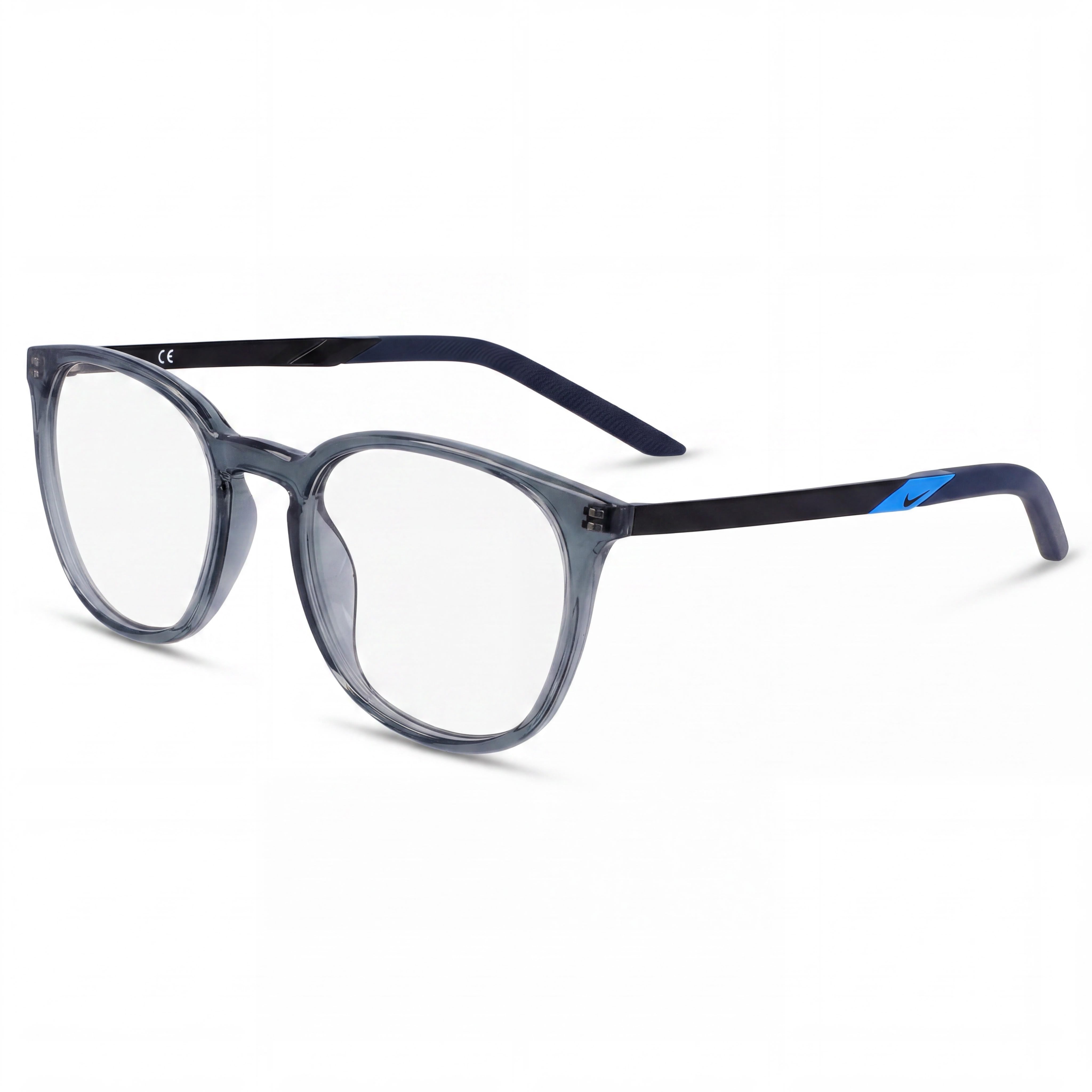 Nike 7257 Unisex Plastic Frame Polarized Sunglasses with Dark Grey Frame and Dark Grey Lenses 51mm, Photo 1
