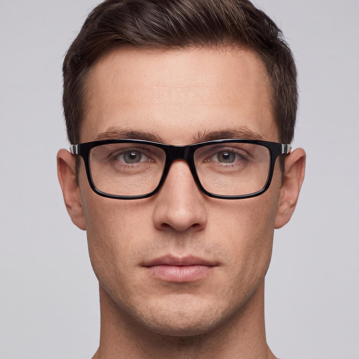 PUMA Pu0362o-001 Men's Black Acetate Eyewear, Clear Non- Lenses, Size 54-17-140, Photo 4