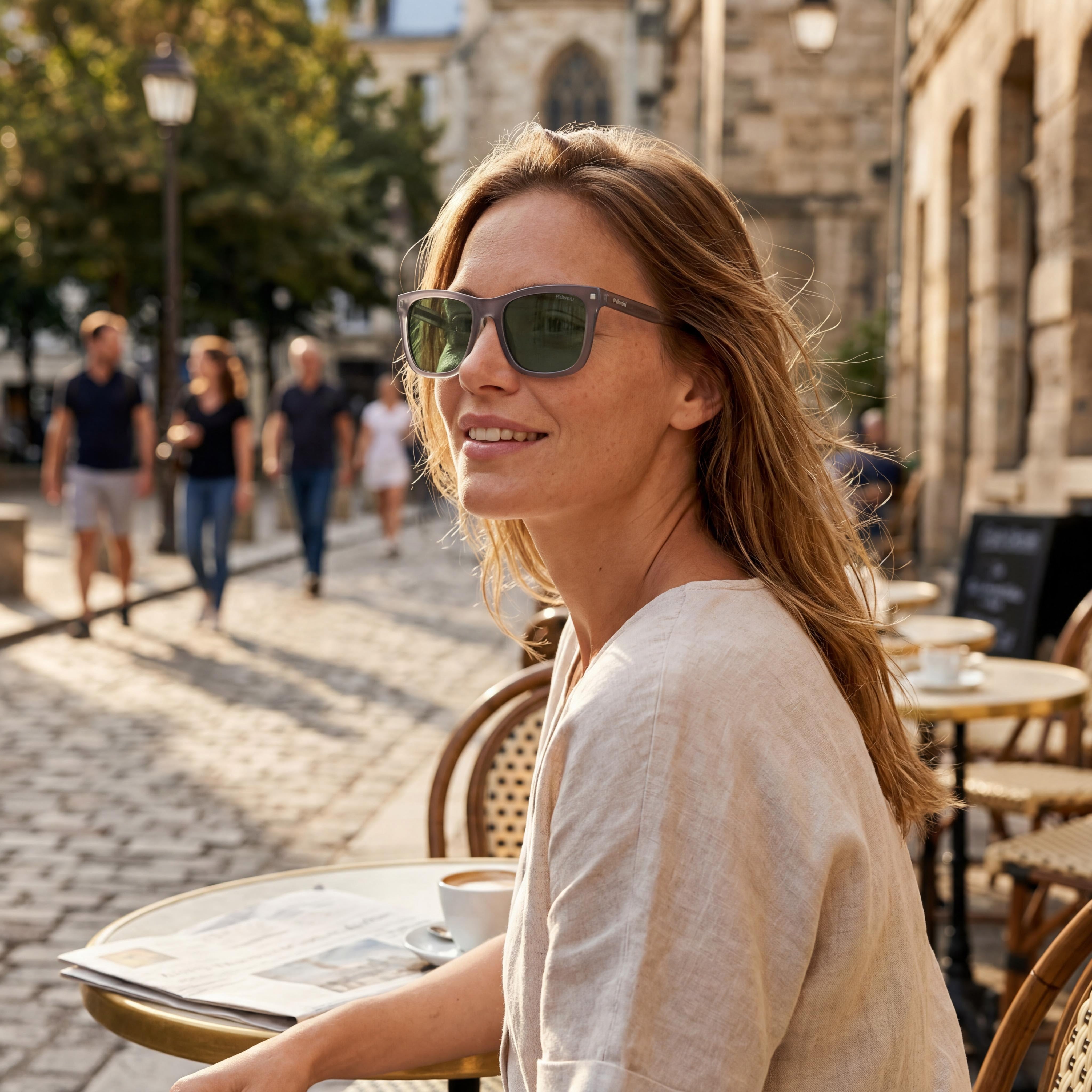Polaroid Pld 4167/S/X Women's Acetate Green Polarized UV Protection Sunglasses 53mm, Photo 6
