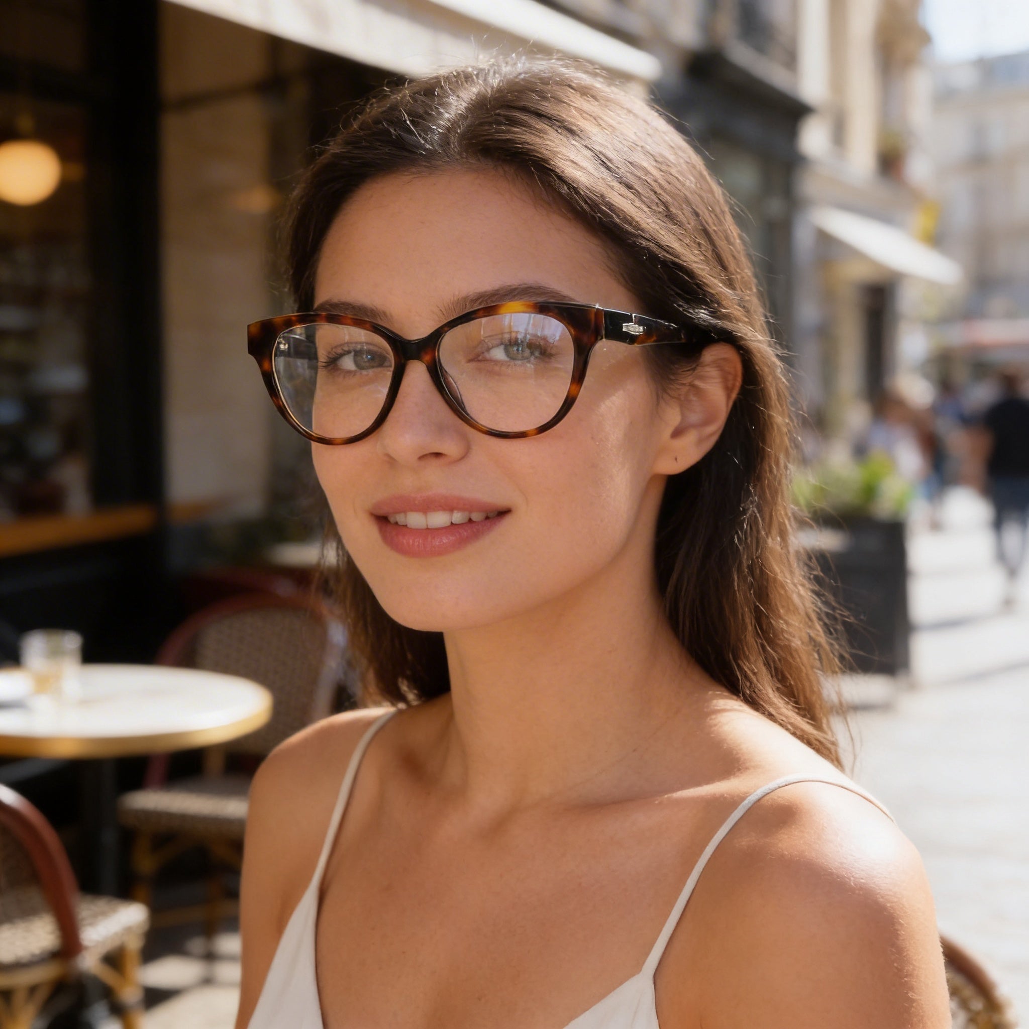 Longchamp LO2698 Unisex Casual Full Rim Plastic Cat Eye Havana Clear Non-polarized Eyeglasses 53mm, Photo 5
