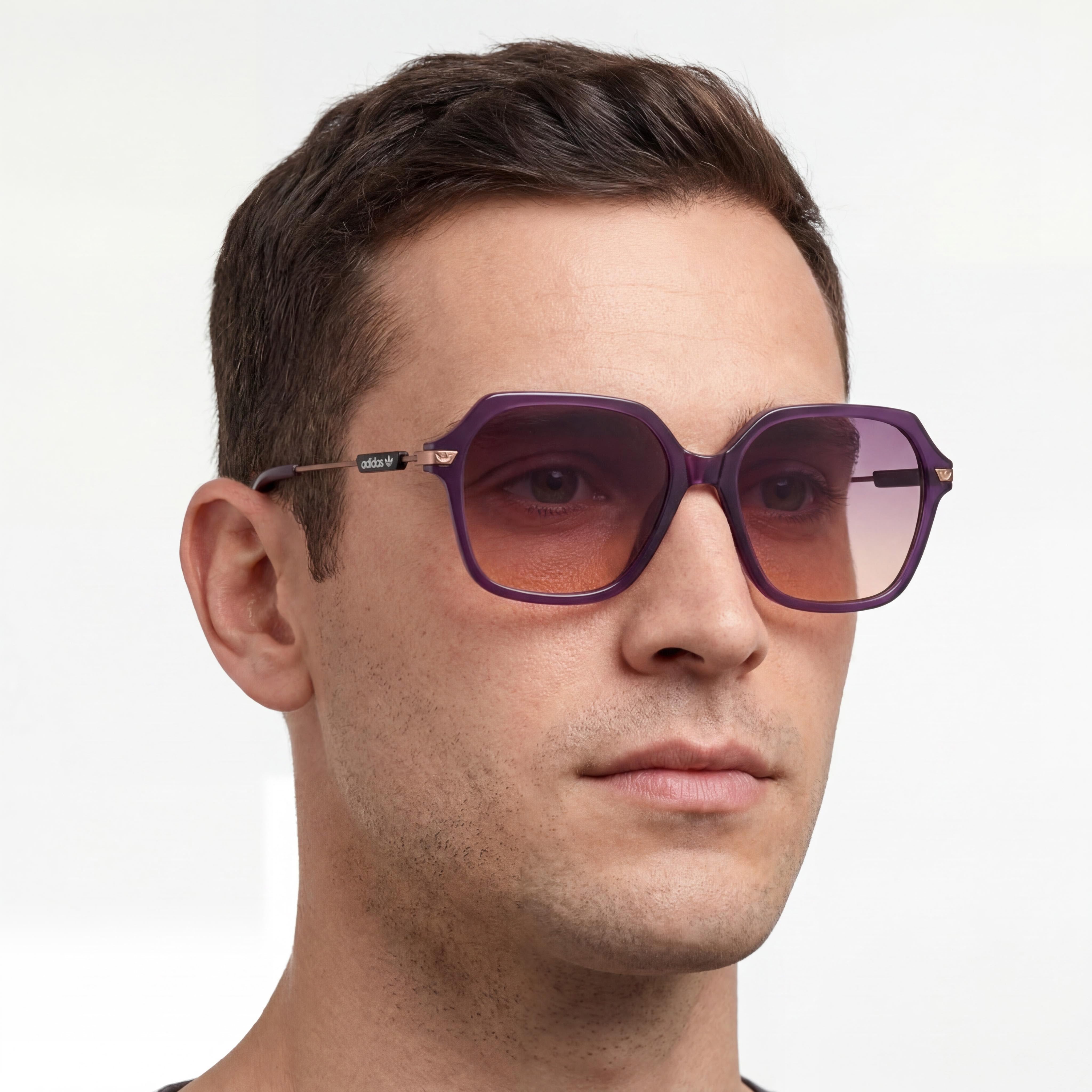 adidas Originals Casual - Gafas de sol para hombre, color violeta mate inyectado, talla 55-16-140, Photo 5