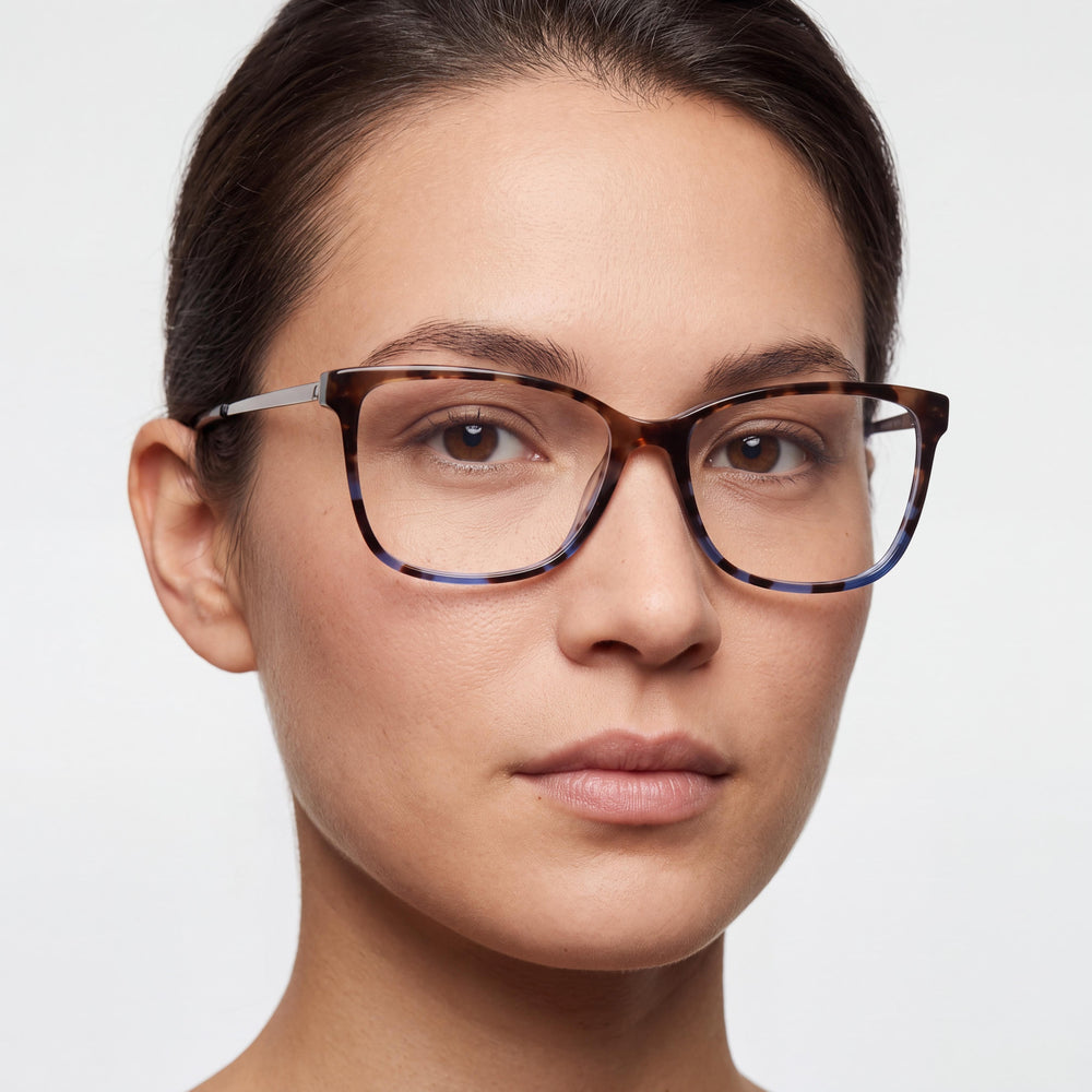 Skechers Unisex Plastic Frame Non- Eyewear Light Brown Shiny Palladium 54mm