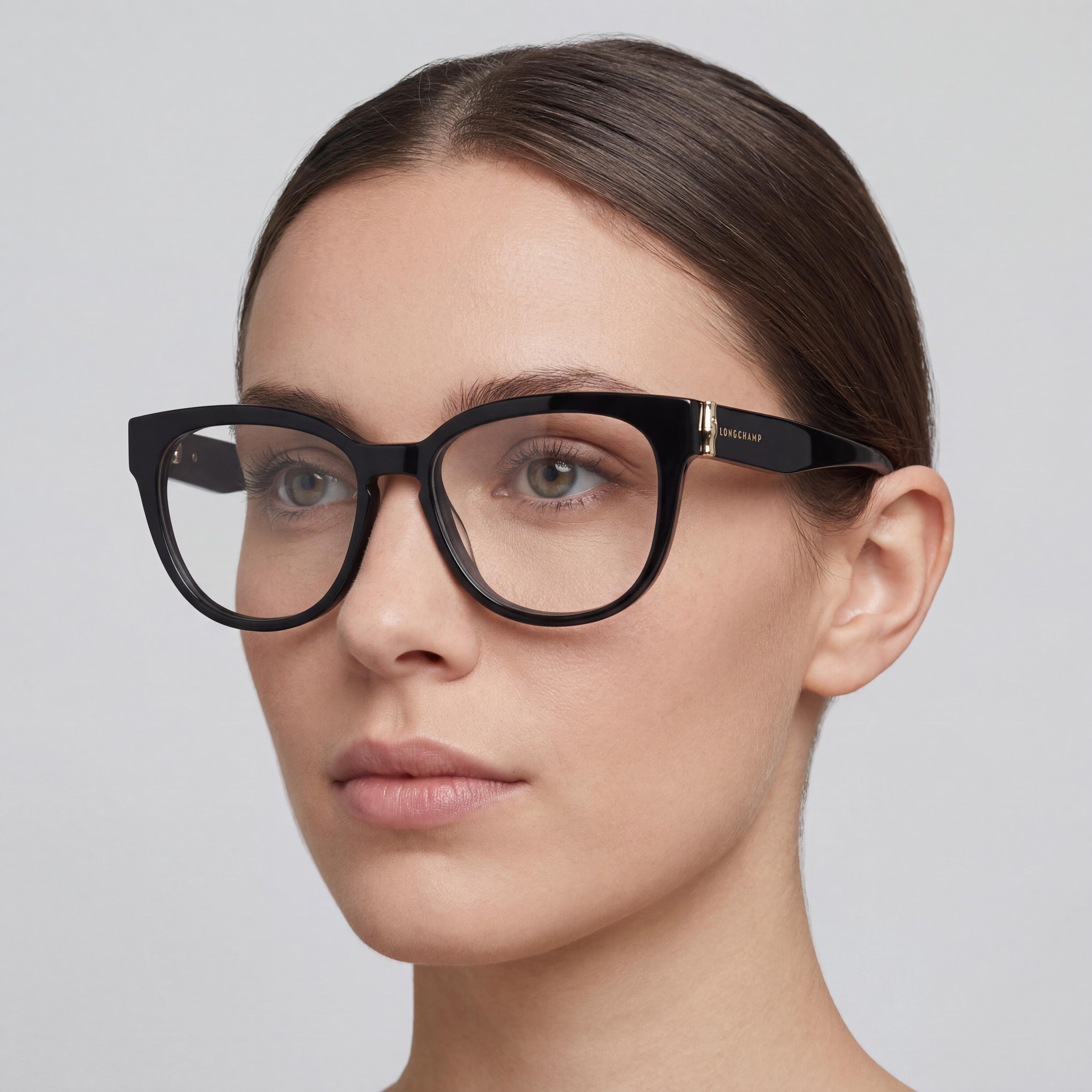 Gafas de sol Longchamp modernas para mujer, montura de acetato multicolor con lentes negras, 52 mm, Photo 5