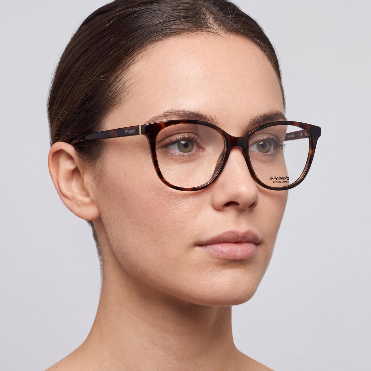 Polaroid Pld D372 Women's Peach Optical Frames with clear demo lenses, prescription ready 55-15-140, Photo 3
