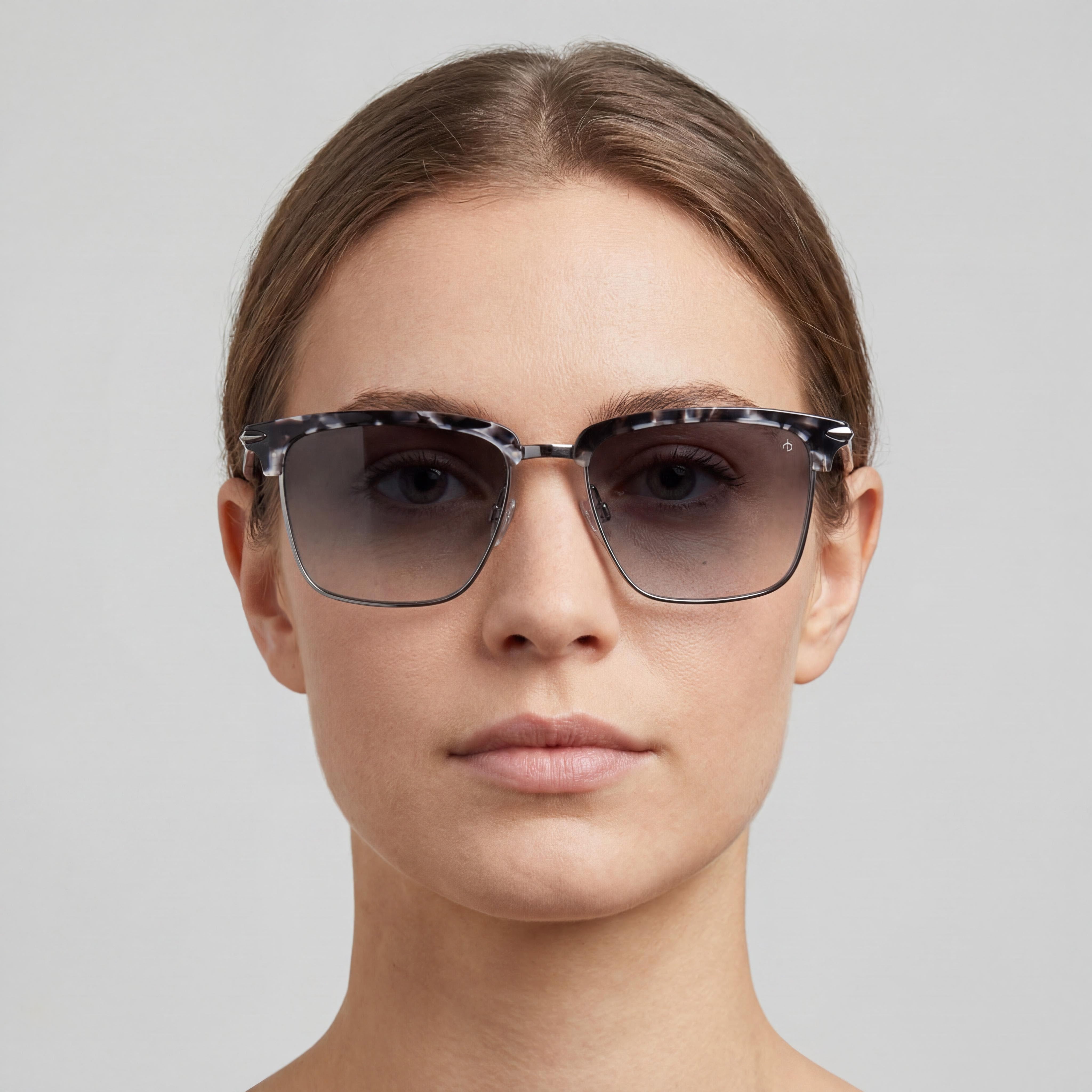 Gafas de sol Rag & Bone para mujer, informales, de acero inoxidable, con protección UV, adaptables a la luz, color negro, gris habano, gris oscuro degradado, 54 mm, Photo 4