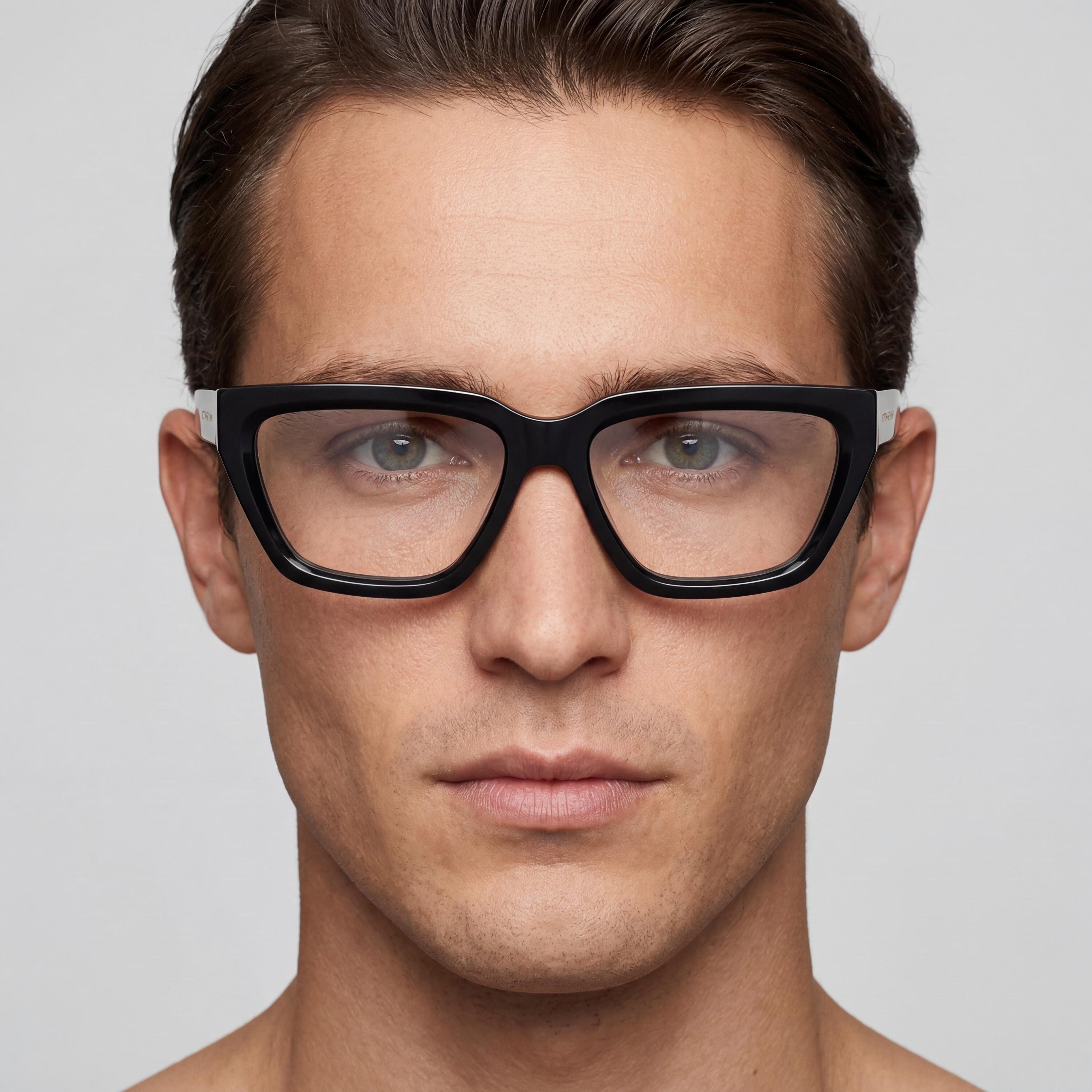Victoria Beckham Modern VB2658 Men's Black Acetate Frame Eyewear with Black Polycarbonate Lenses 53mm, Photo 4