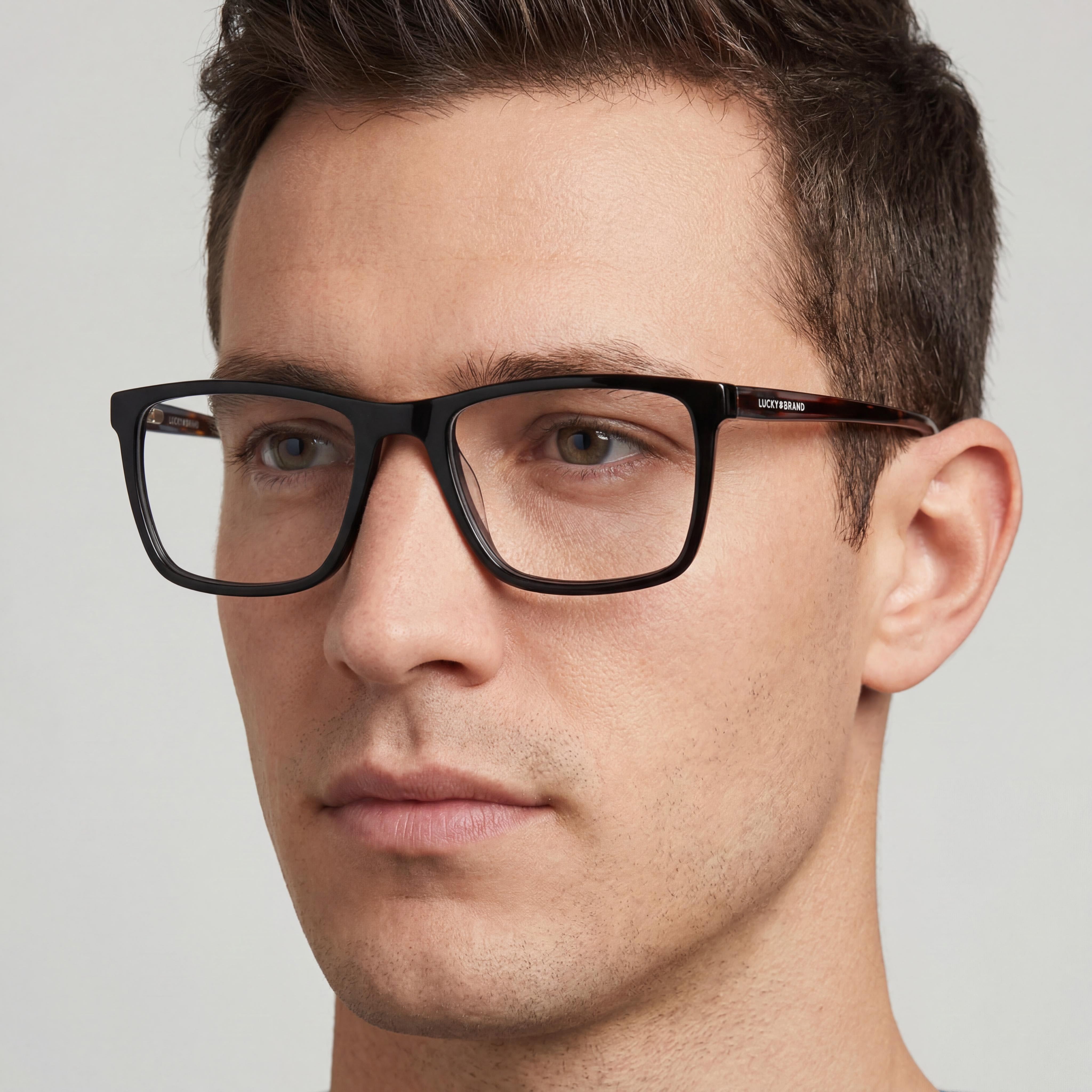 Gafas Lucky Brand D416 para hombre, de plástico polarizadas, 100 % UV, graduables, color negro carey, 56-18, Photo 4