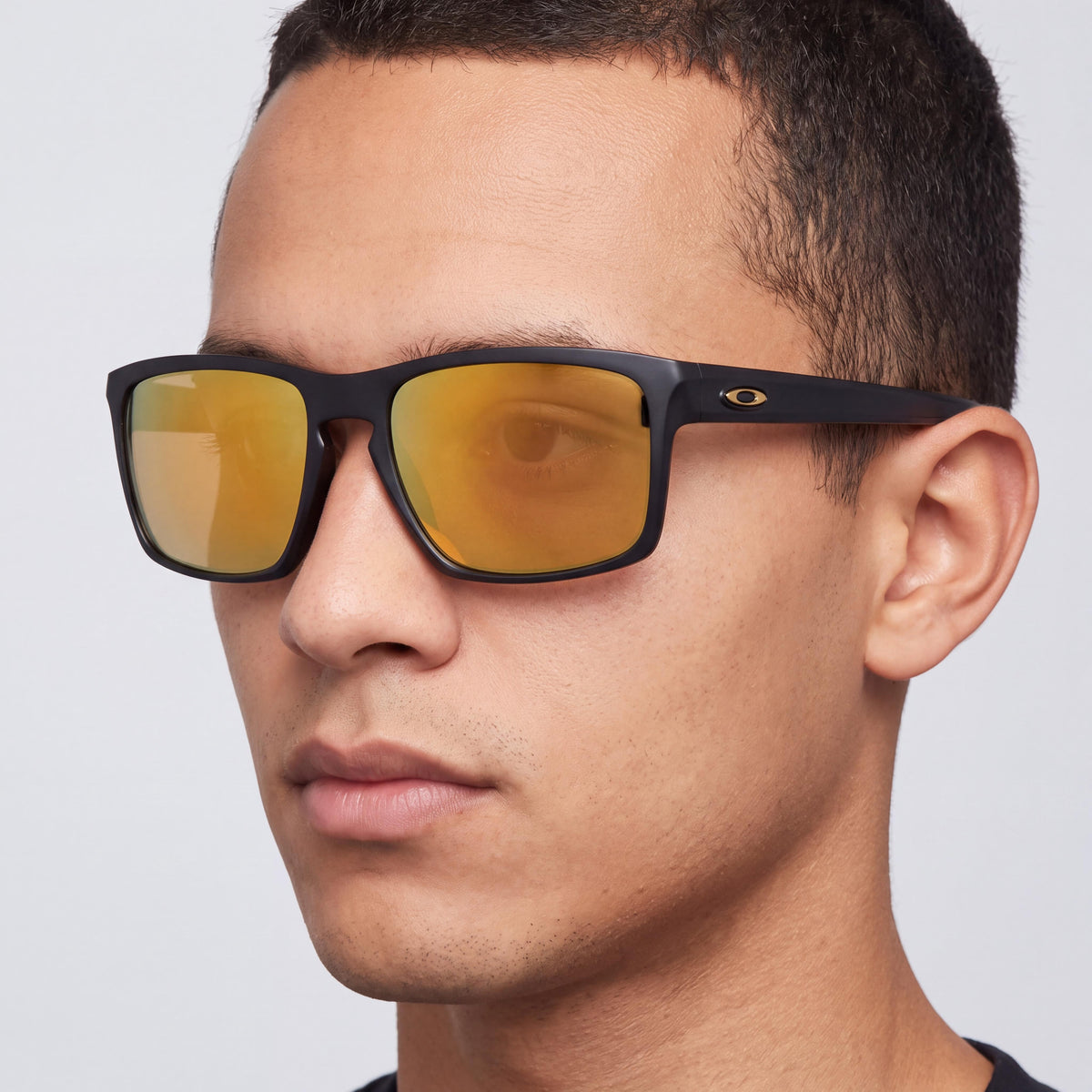 Oakley Oo9262 Sliver Unisex Rectangle UV Protection Polished Black Gold Non-Polarized 57mm Sunglasses, Photo 3