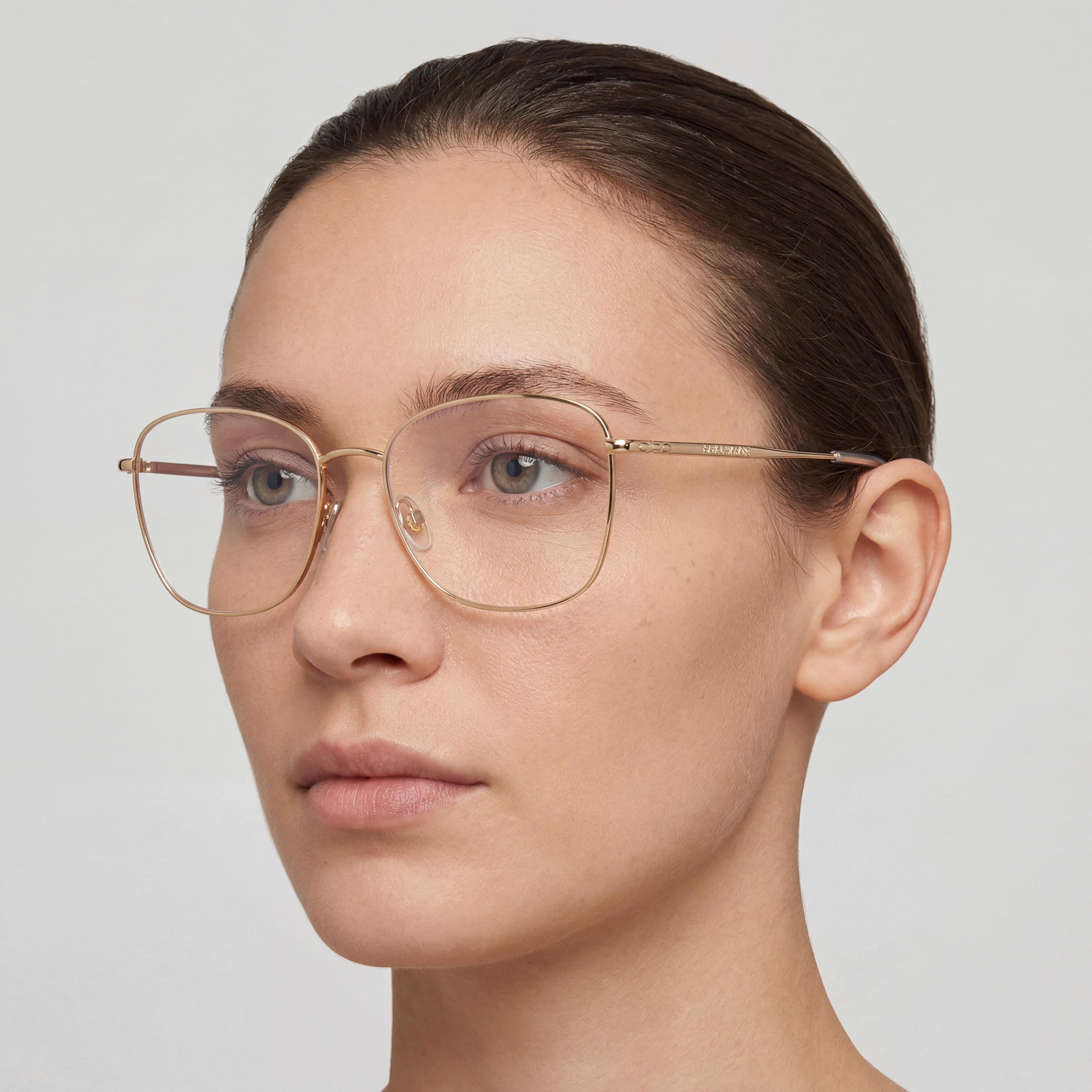 Isabel Marant Modern Unisex Sunglasses featuring Rose Gold Alloy Steel Frame and Polycarbonate Lenses, 54mm, Photo 4