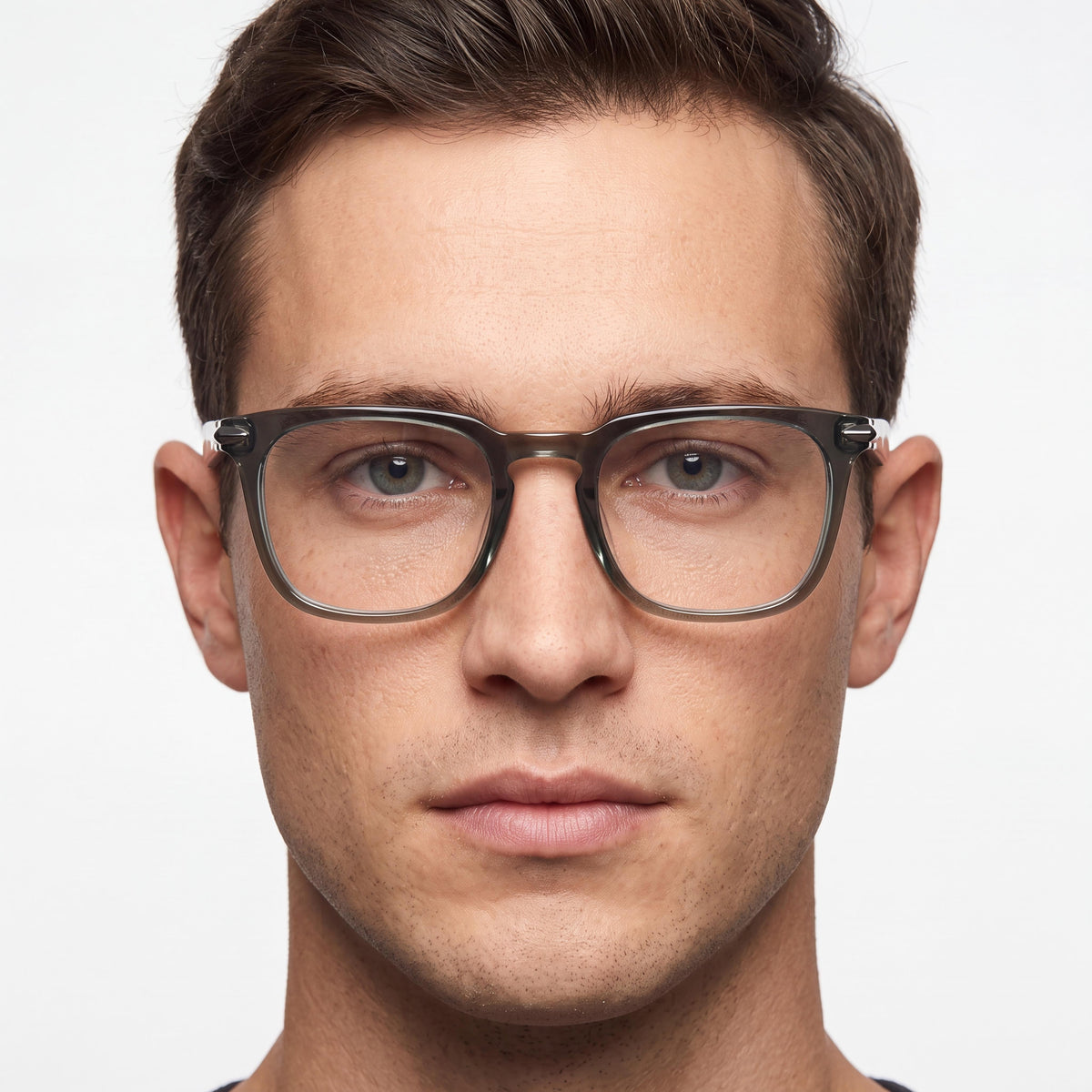 rag & bone Modern Unisex Acetate Frame Eyeglasses with Light Adaptive Non- Lenses, Khaki Havana 49mm, Photo 5