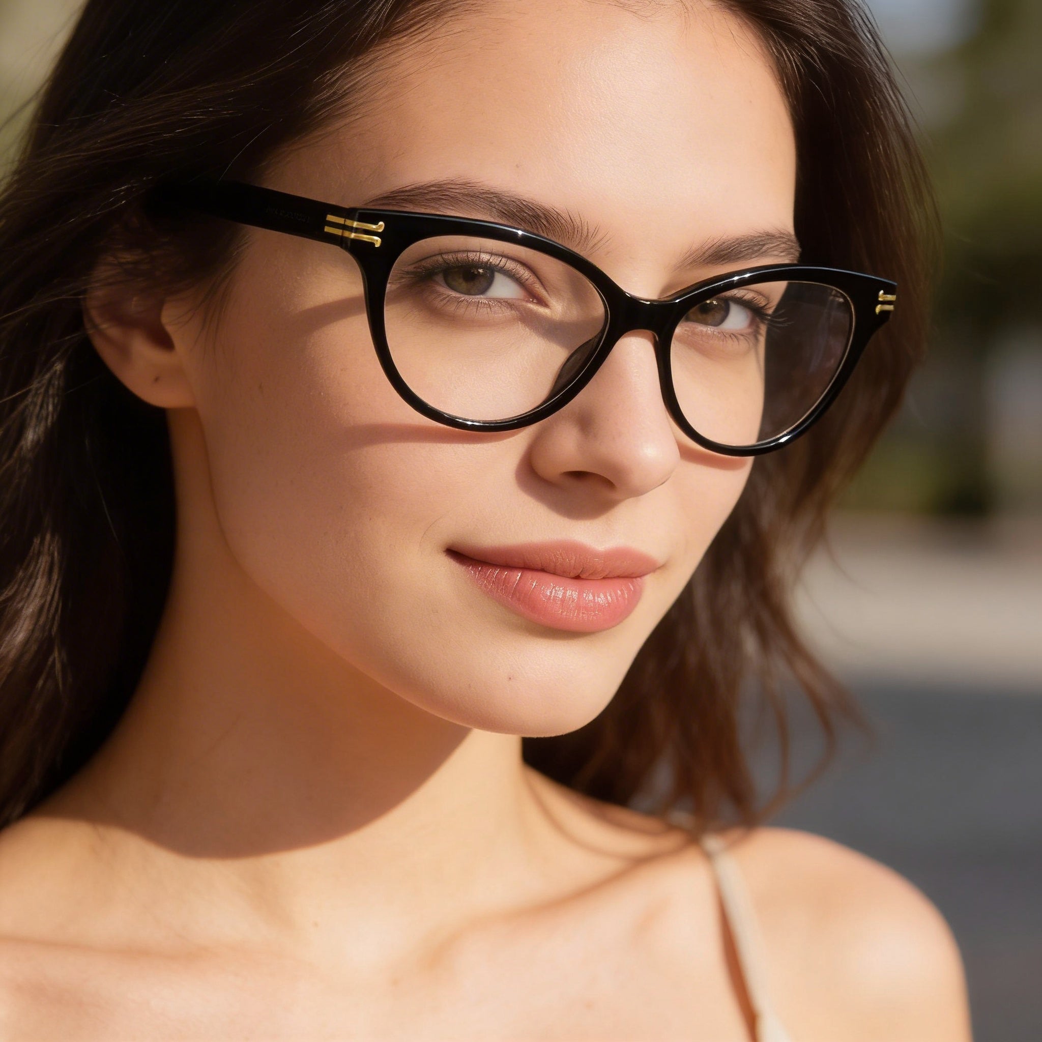 Marc Jacobs Mj 1060 Women's Cat Eye / Butterfly Black Acetate Frame Polycarbonate Lens Sunglasses 52mm, Photo 5