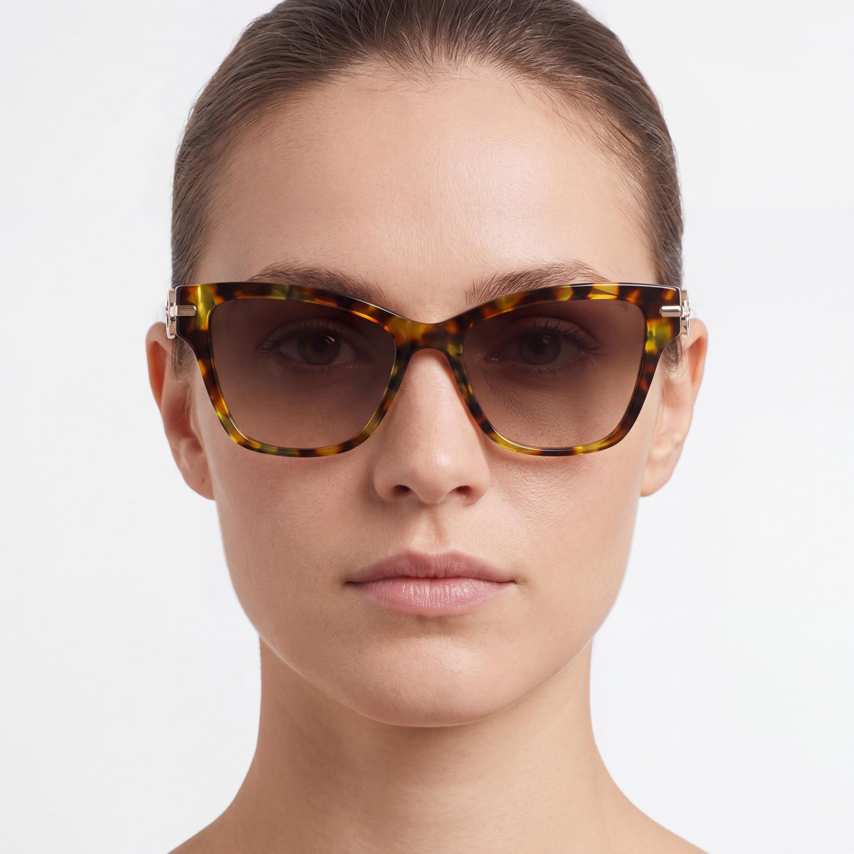 Gafas de Sol Casuales para Mujer Longchamp LO737S en Acetato Verde Habana con Lentes de Policarbonato de 52mm, Photo 5