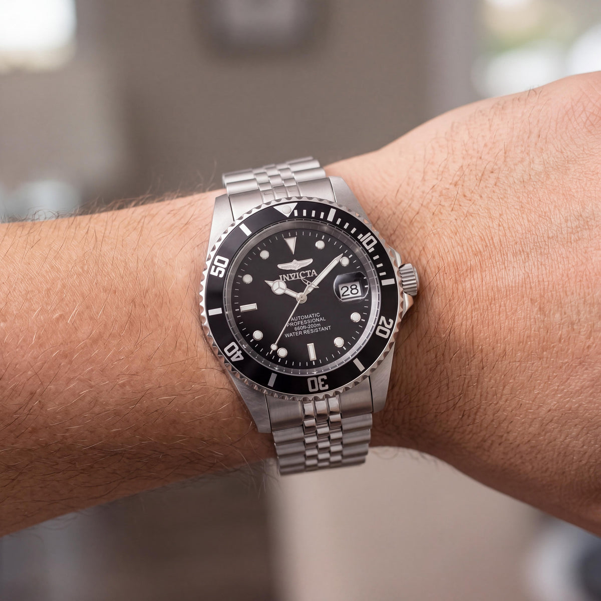 Invicta Pro Diver 29178 Men's Automatic Stainless Steel Black Dial 42mm Watch, Photo 3
