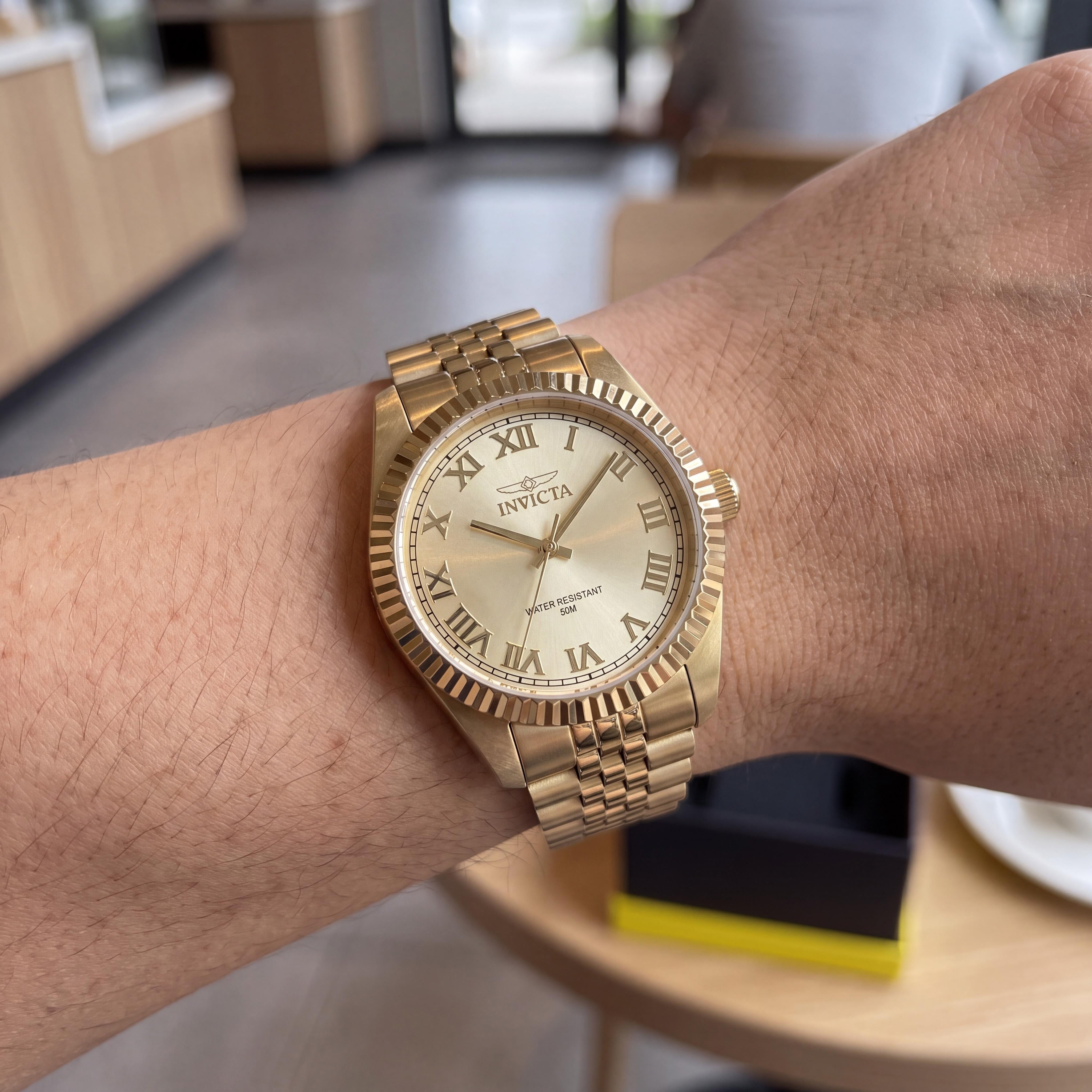 Invicta Specialty 47418 Unisex Gold Stainless Steel Quartz Bracelet Watch 36mm, Photo 4
