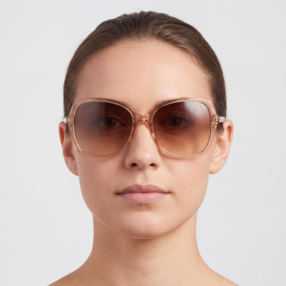 Calvin Klein Beach Pack Collection Ck19561s Unisex Crystal Beige Gradient Brown Recycled Plastic UV Protection Sunglasses 53mm, Photo 5