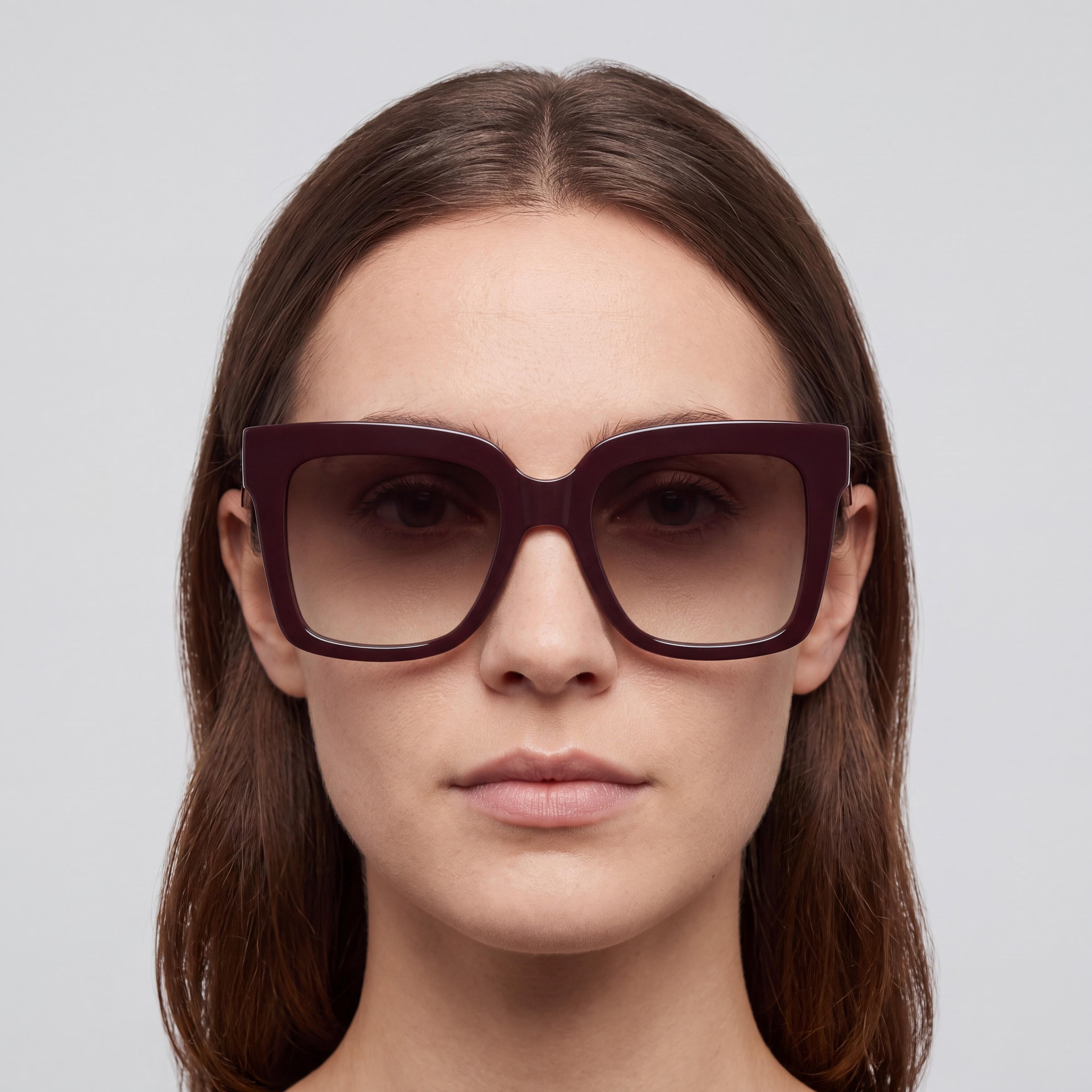 QUAY AUSTRALIA ICY Square Women's Espresso Brown Plastic UV Protected Sunglasses 52mm, Photo 4