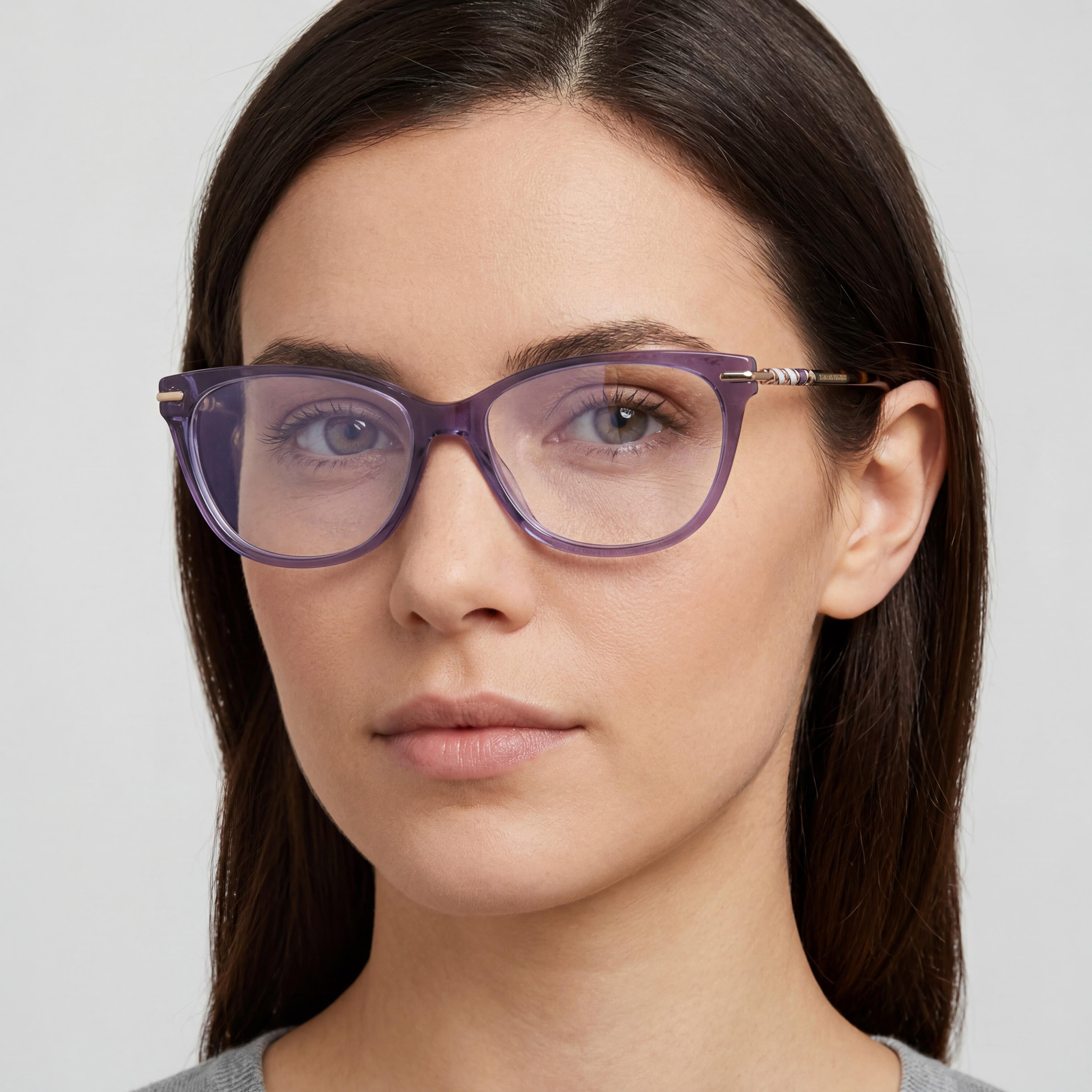 Carolina Herrera Modern Women's Violet Havana Acetate Frame Non-Polarised Polycarbonate Lens Sunglasses 54mm, Photo 5