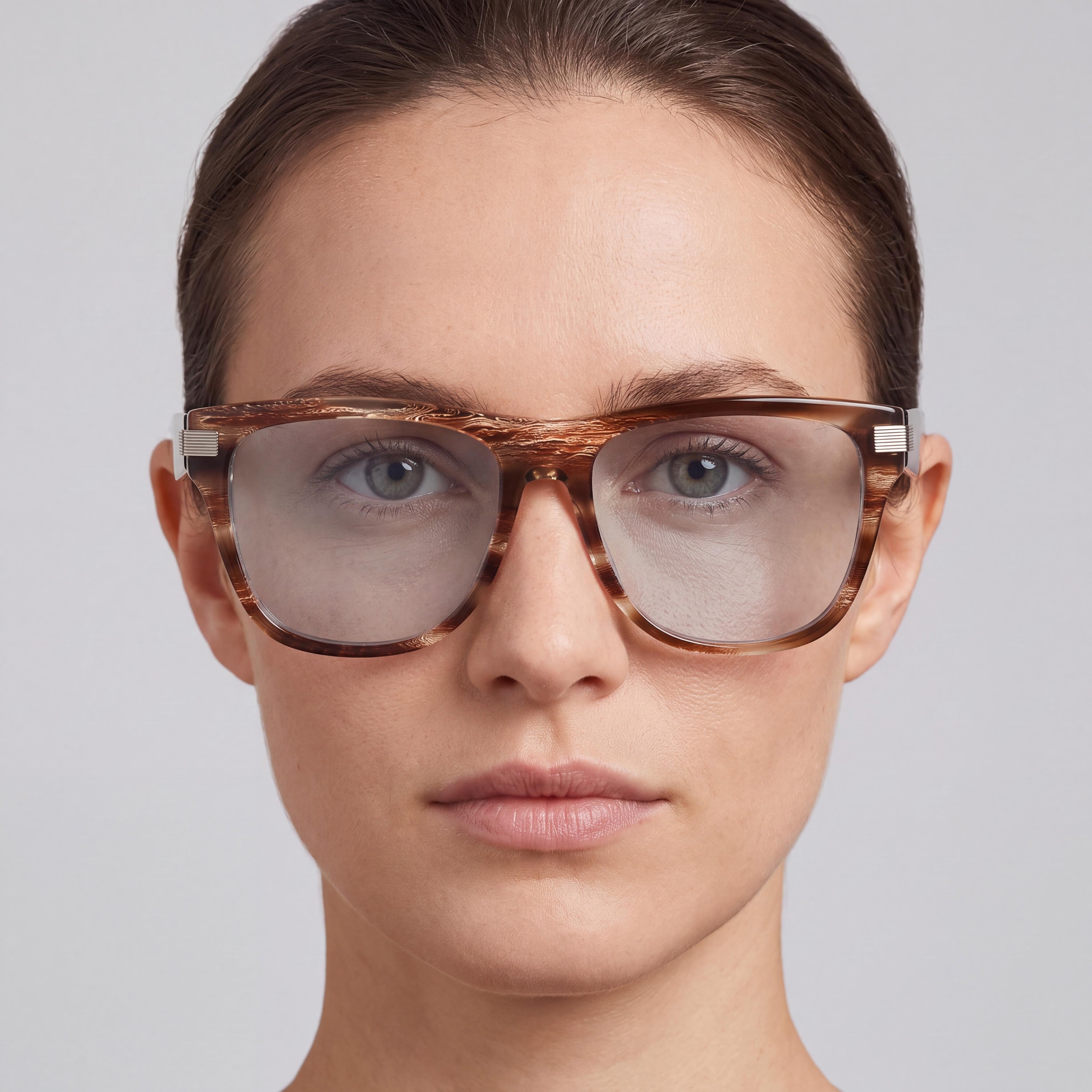 Victoria Beckham Vb2676 Montura de Gafas Oftálmicas para Mujer en Cuerno Marrón Claro, Lente de 53mm, Puente de 16mm, Patilla de 140mm, Photo 4