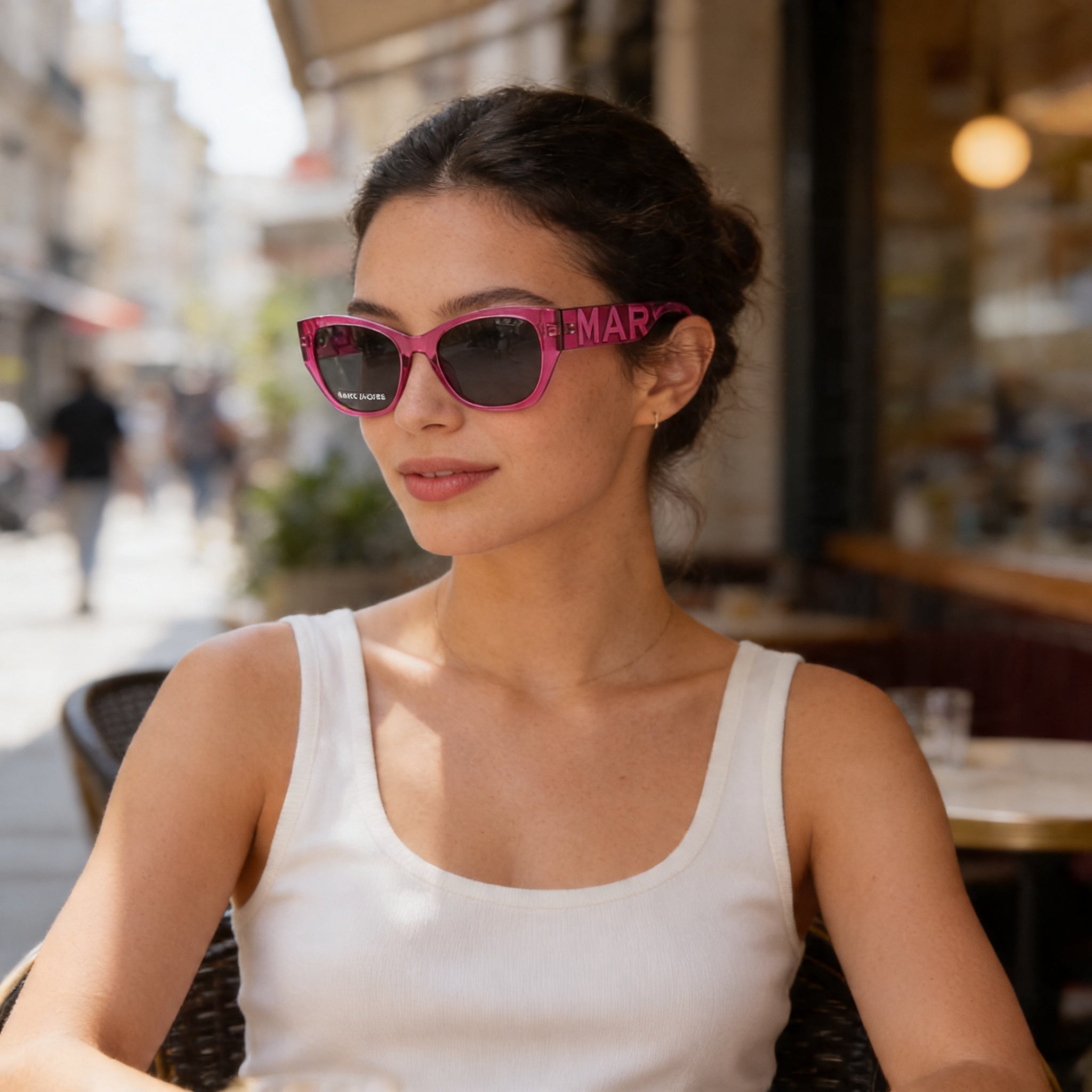 Marc Jacobs Modern Women's Fuchsia Plastic Frame Eyewear featuring 54mm Lens Width and, Photo 5