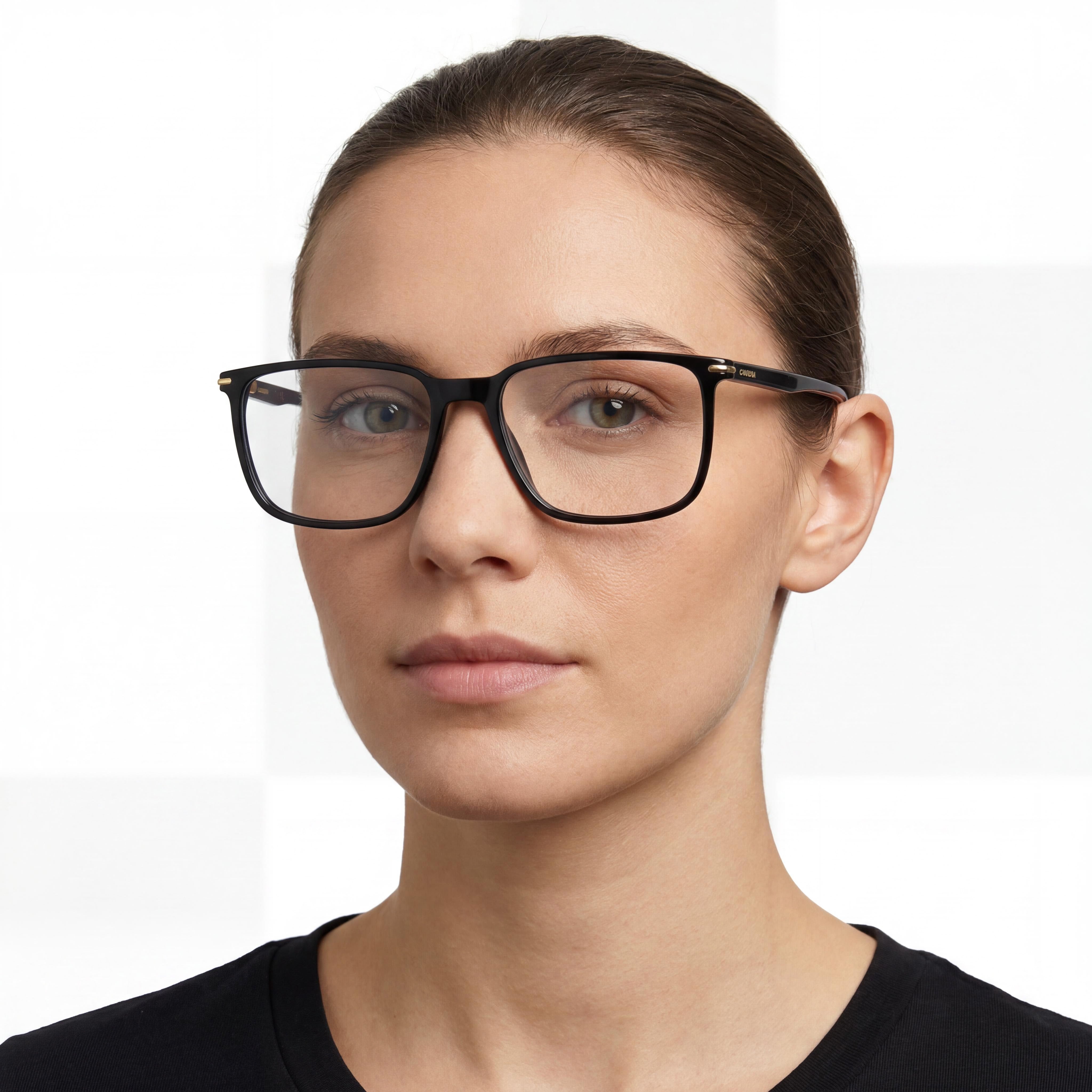 Gafas Carrera Classic para mujer, montura de acetato negro claro, transparentes, 57mm, Photo 4