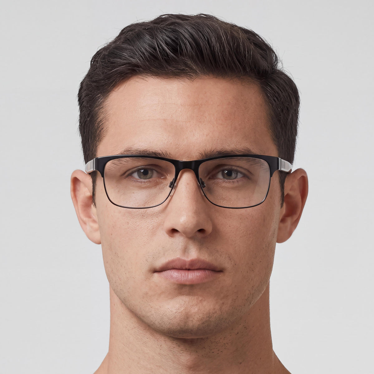 BURBERRY Men's Be 1289 Matte Black Plastic Optical Eyeglass Frame with Demo Lenses, Size 55-16-140, Photo 5