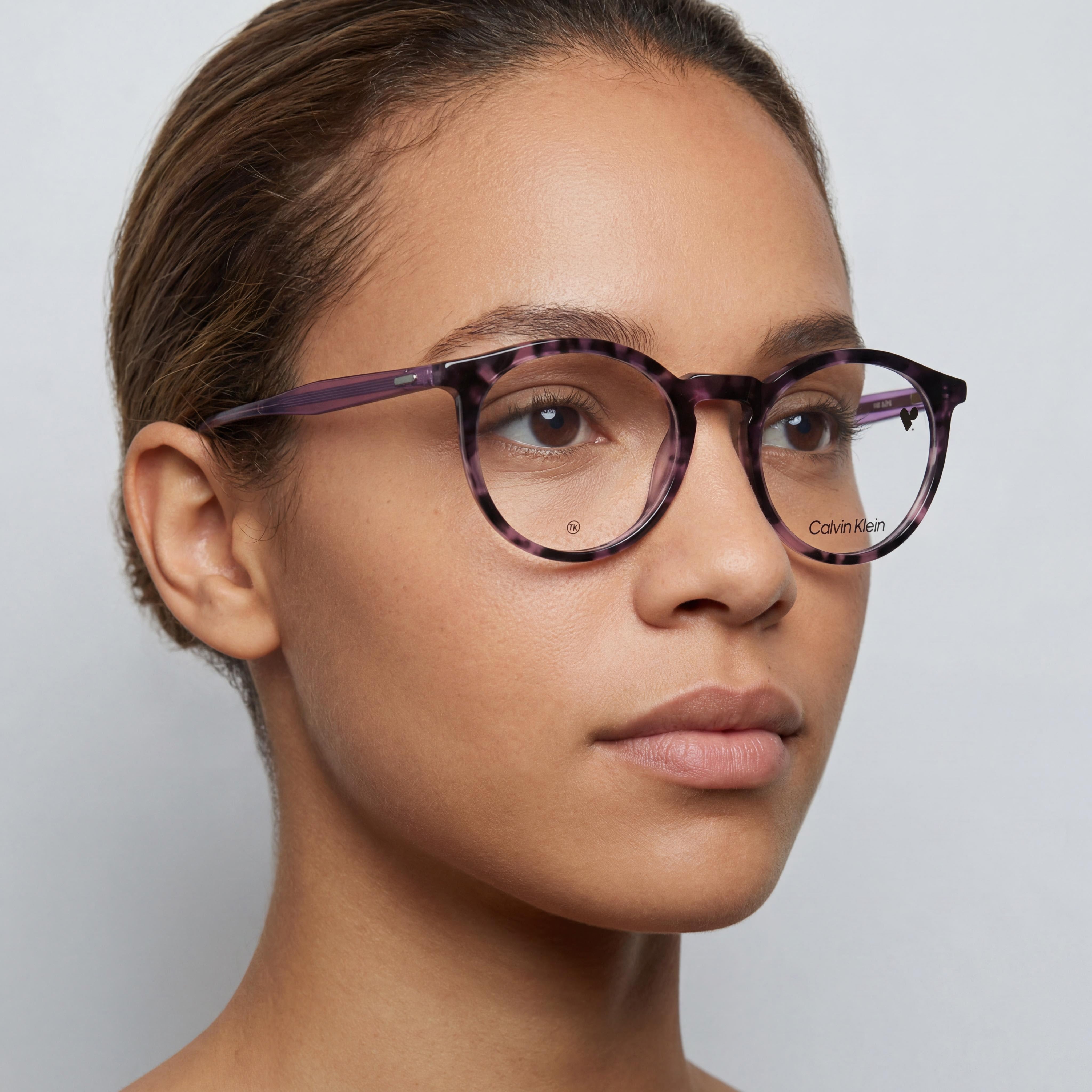 Calvin Klein Unisex Ck23515 Metal Frame Polarized Eyewear, Violet Havana, 50mm Lens Width, Photo 4