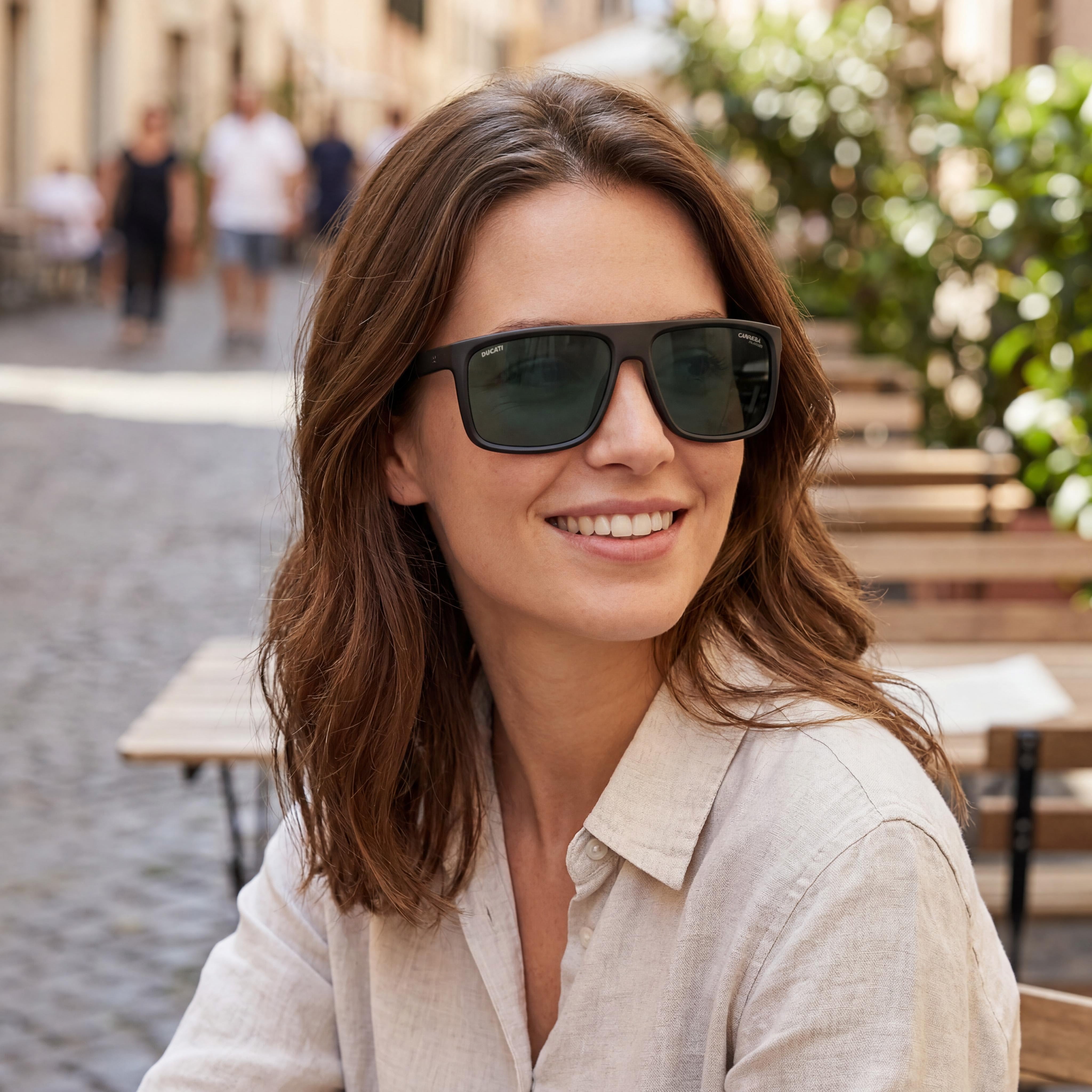 Gafas de Sol Carrera Carduc 011/S Unisex con Montura de Propionato Negro Compañero y Lentes No Polarizadas Negro Mate de 61 mm, Photo 5