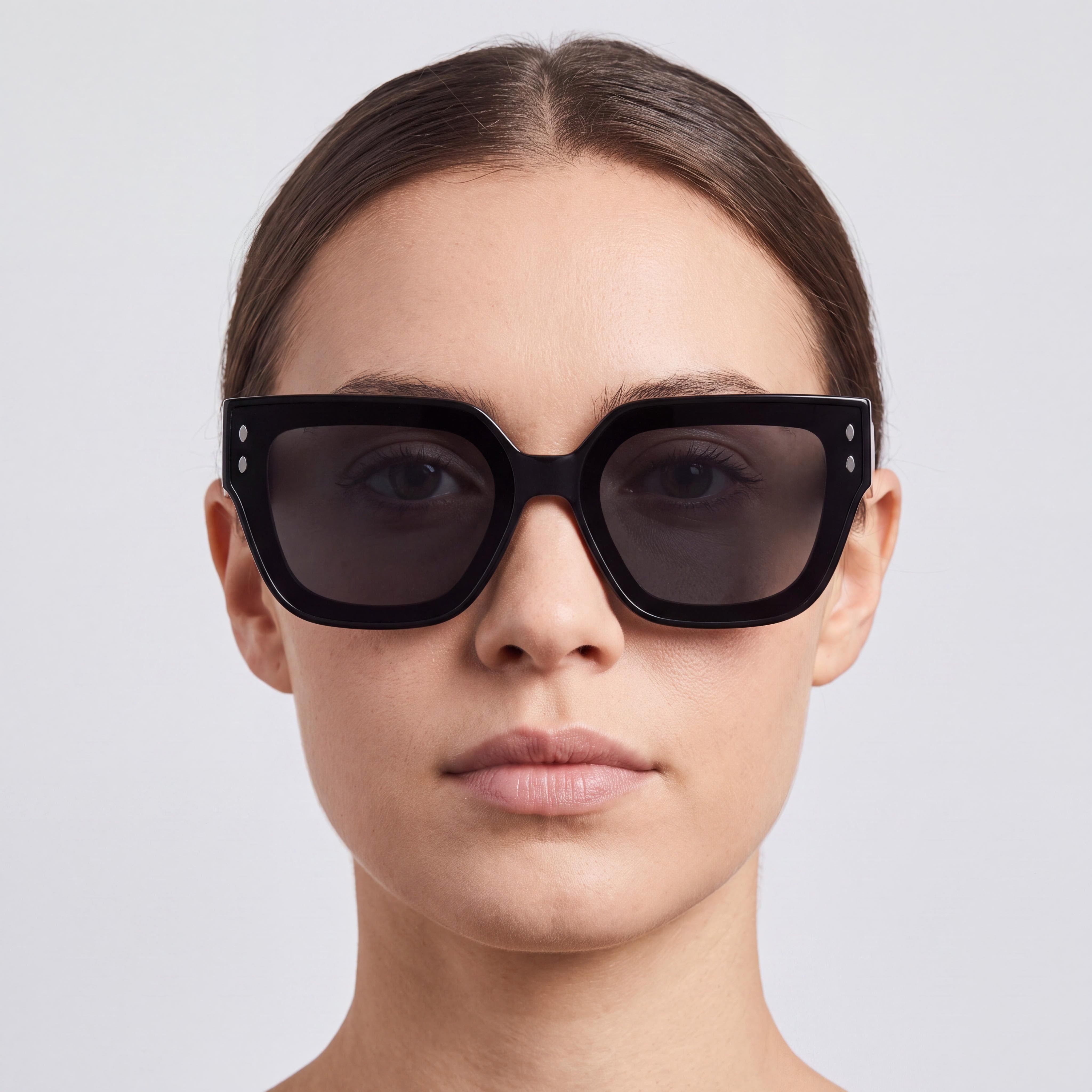 Isabel Marant Modern IM 0170/S Women's Black Plastic Non-Polarized Sunglasses with Black Lenses 65-13-145mm, Photo 4