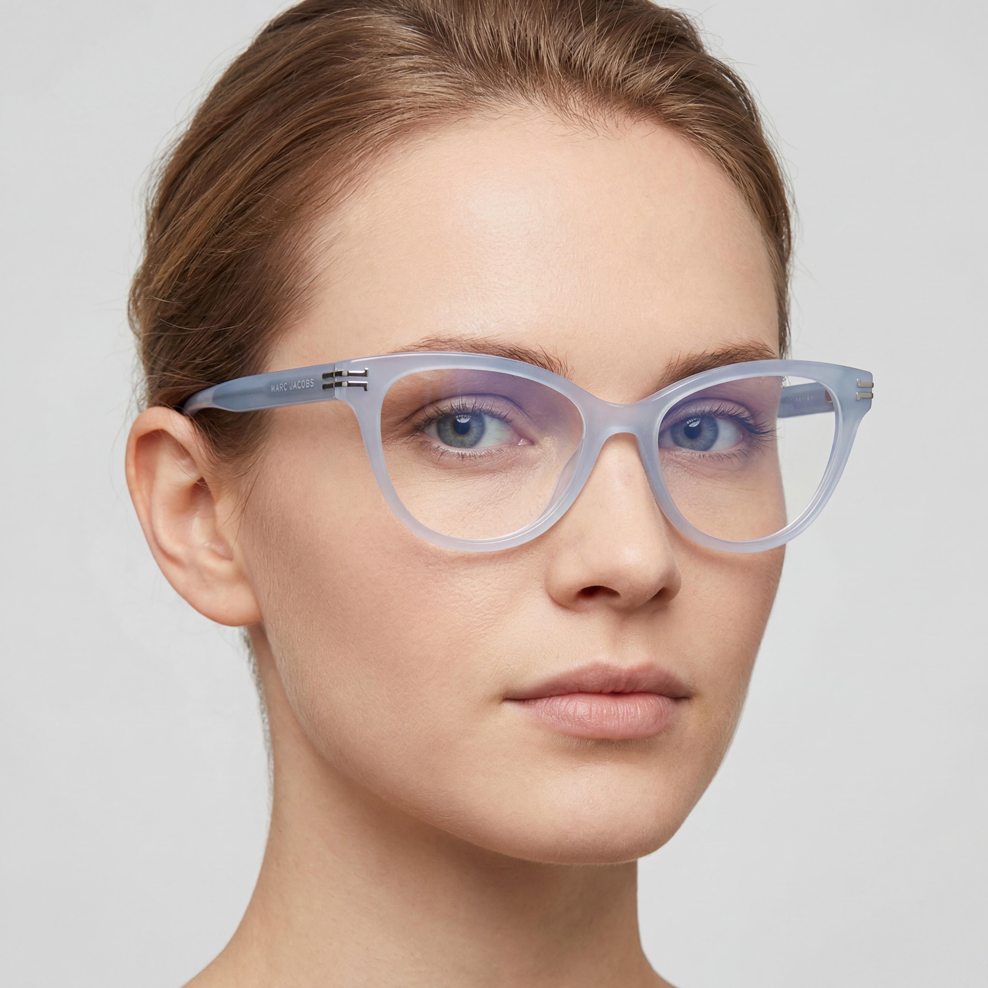 Marc Jacobs MJ 1060 Modern Style Acetate Frame Women's Optical Frames in Azure, Size 52-15-140mm, Photo 4