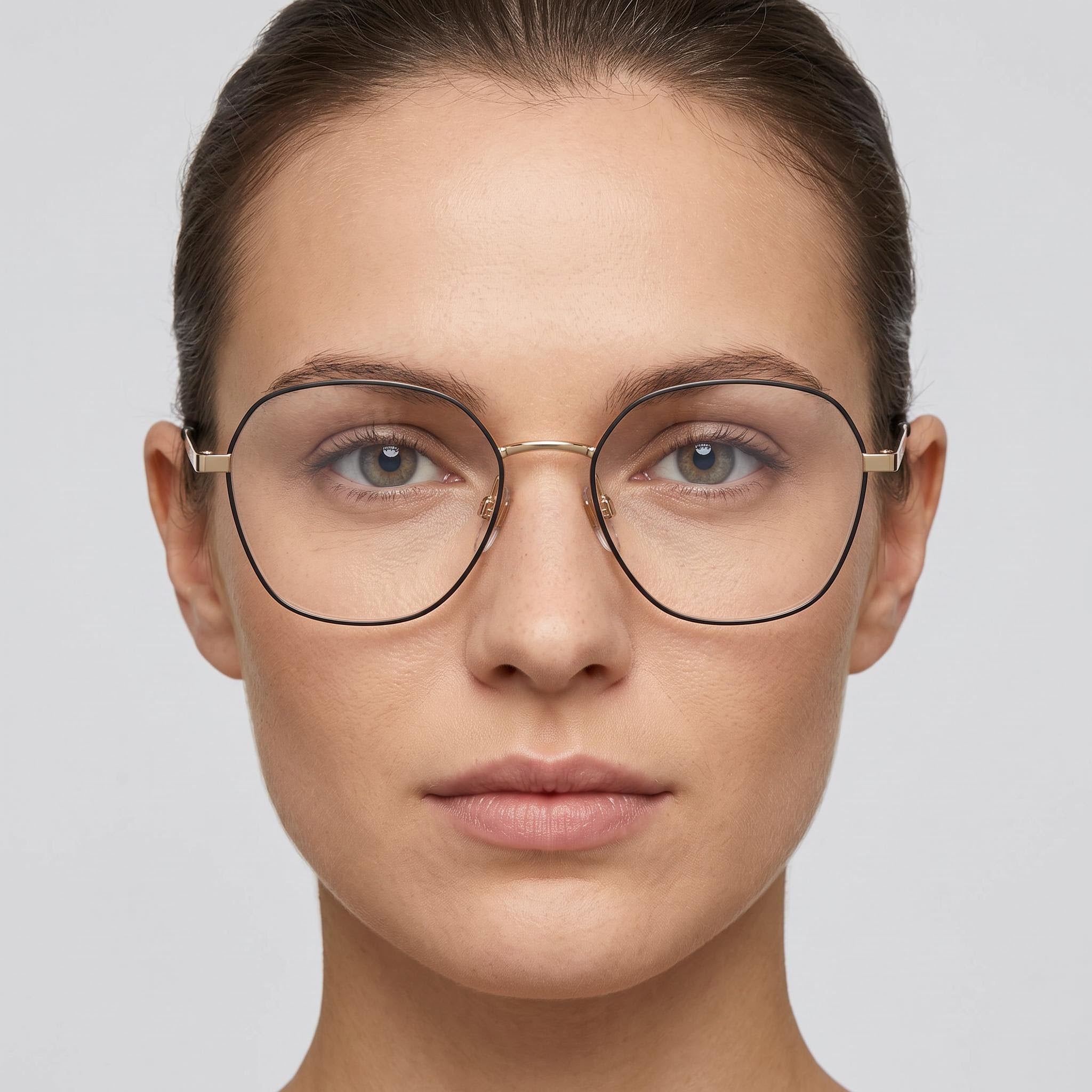 Marc Jacobs Marc 476/G/N Women's Metal Eyeglasses Frame in Black Gold, 54mm Lens Width, 18mm Bridge, 140mm Temple Length, Photo 5