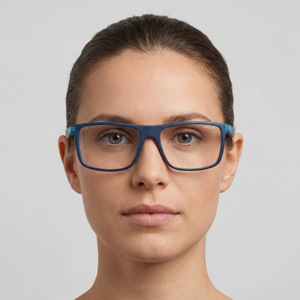 Gafas de sol Polaroid Modern para mujer no polarizadas con montura azul de ECO CO-POLIÉSTER de 55 mm