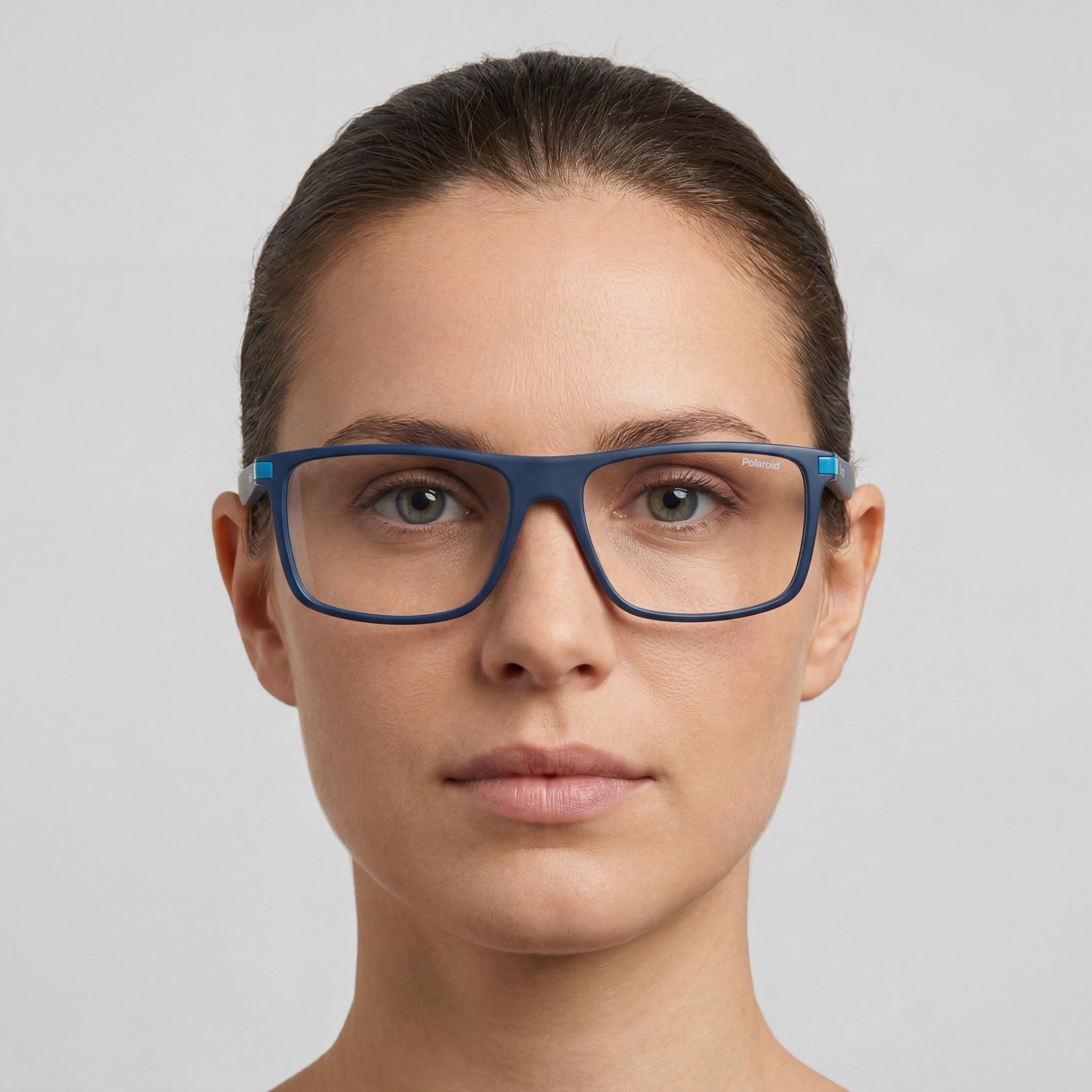 Gafas de sol Polaroid Modern para mujer no polarizadas con montura azul de ECO CO-POLIÉSTER de 55 mm, Photo 3