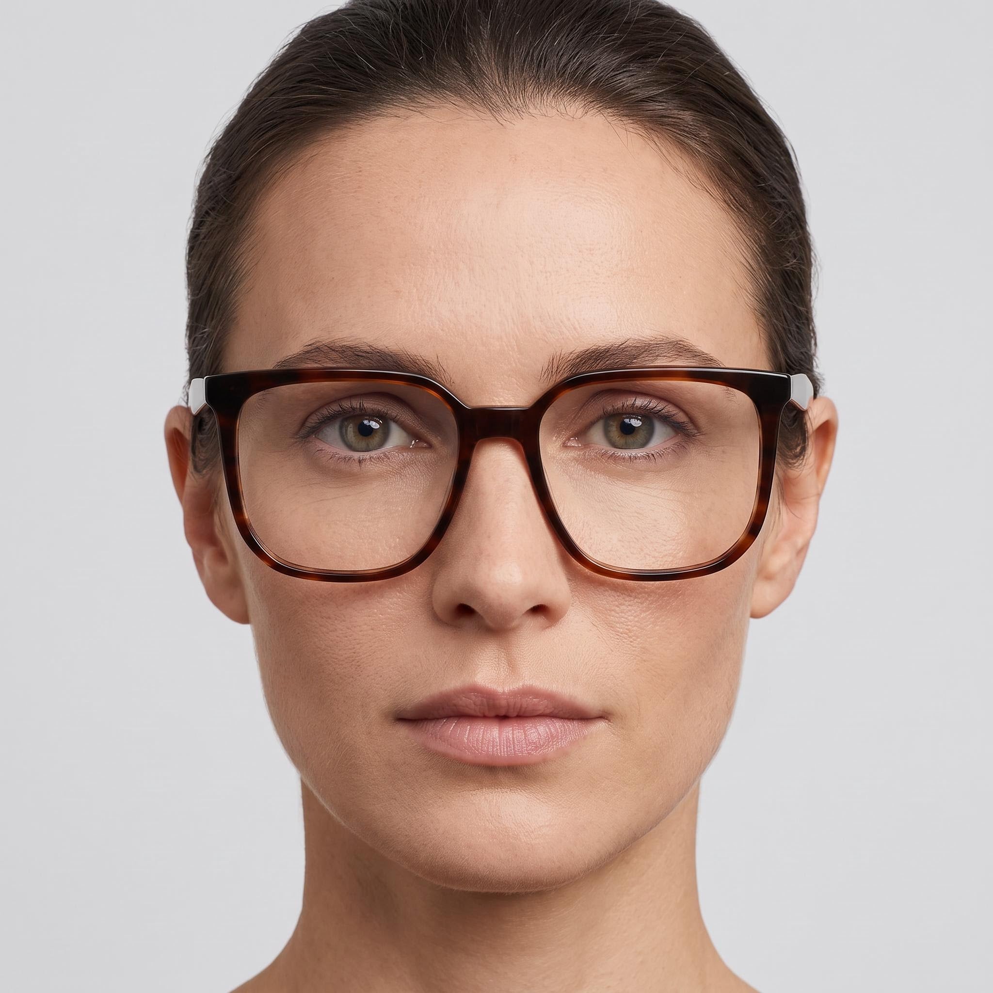 Montura óptica cuerno marrón Victoria Beckham Vb2673 para mujer - Lista para graduar, lentes de demostración transparentes 54-17-140 mm, Photo 4