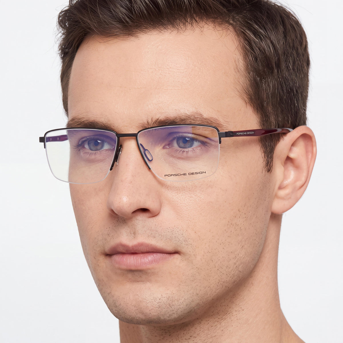 Porsche P8399 Men's Casual Metal Frame Black Non Polarized Transparent Polycarbonate Sunglasses 59mm, Photo 3