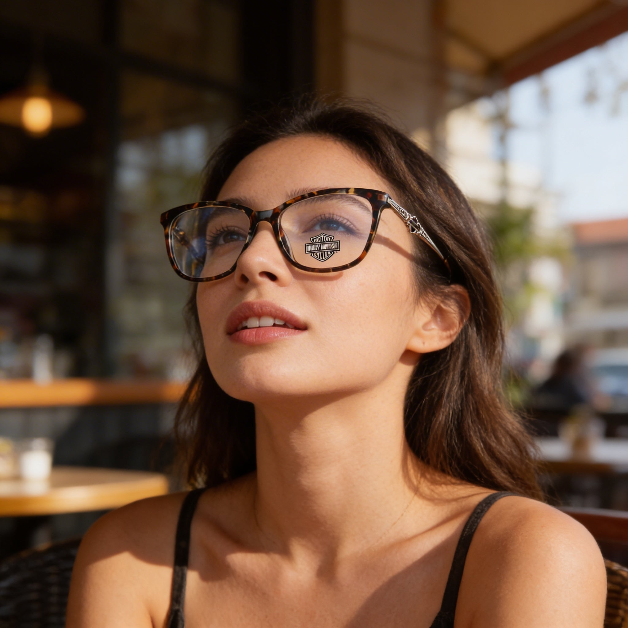 Harley-Davidson Unisex Brown Eyeglasses Frames with Clear Demo Lenses, Lenses Replaceable with Custom Prescription, Photo 4