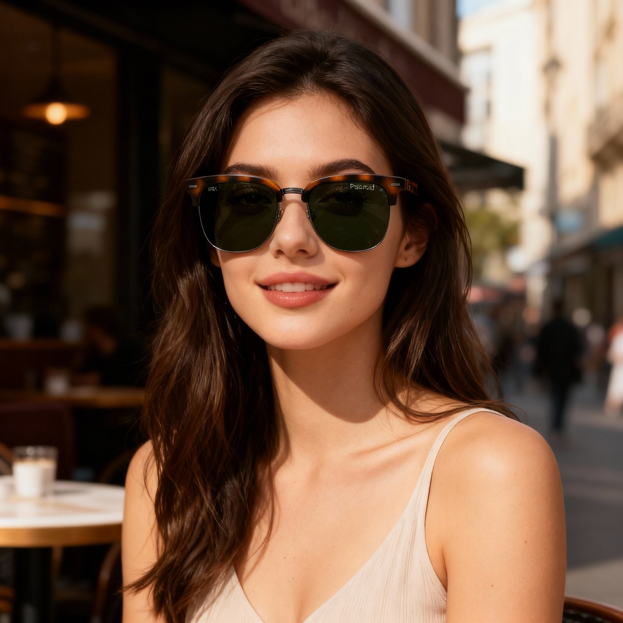 Polaroid Pld 4121/S Unisex Stainless Steel Polarized UV Protection Sunglasses Matte Havana Green 52-18-145, Photo 5