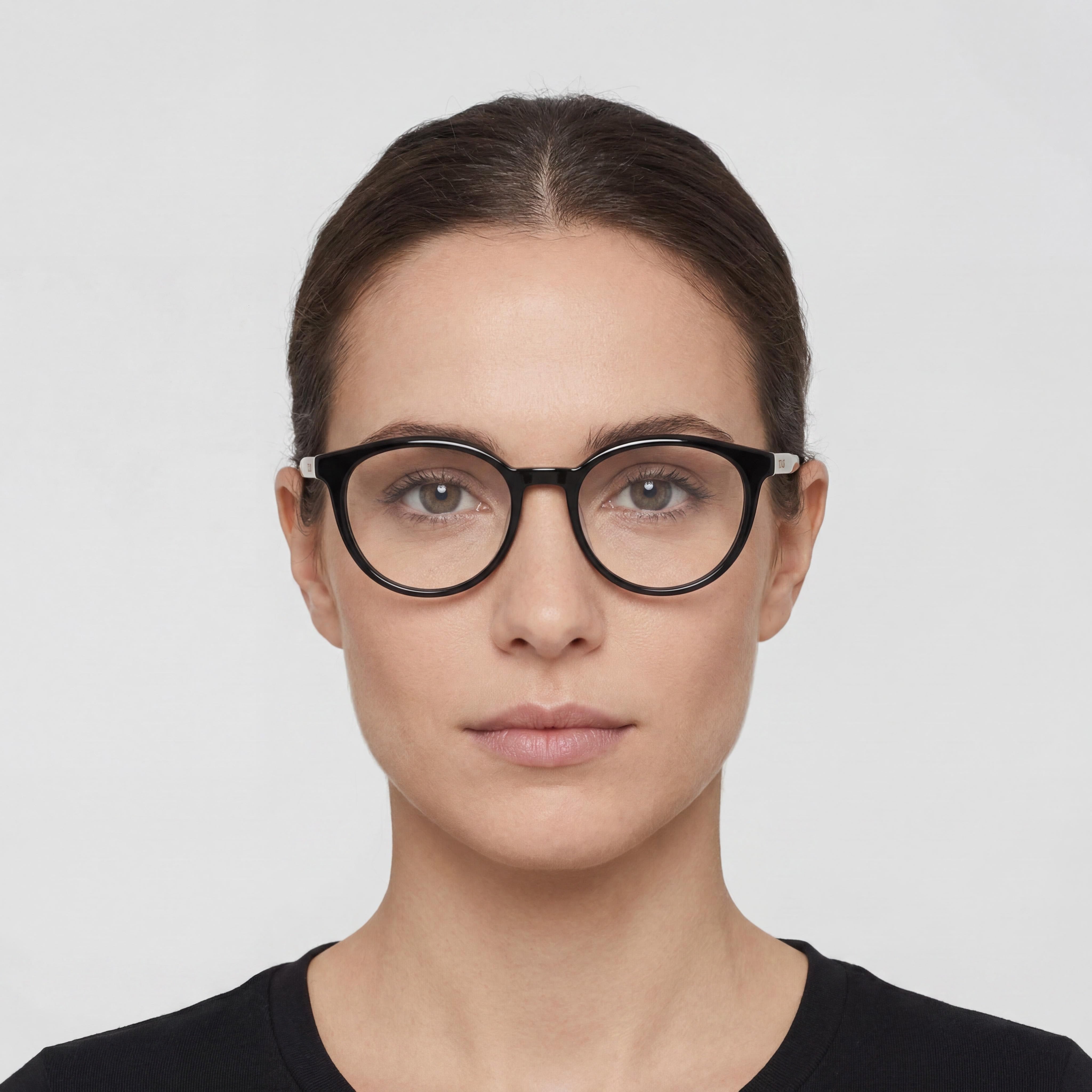 TOUS Classical Women's Shiny Black Cellulose Acetate Frame Prescription Ready Optical Eyeglasses with Demo Lenses 51mm, Photo 4