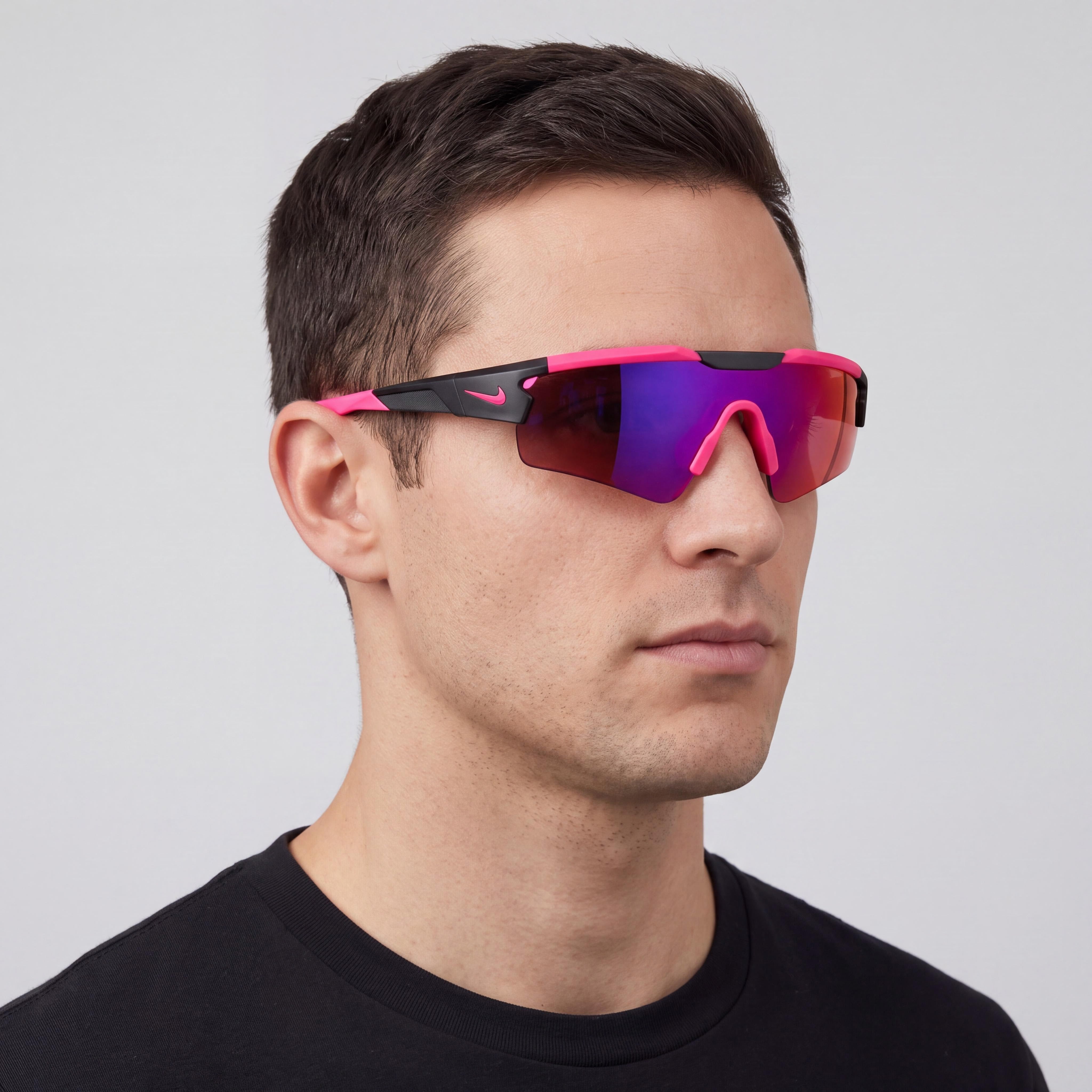 Nike CLOAK EV24005 Men’s Casual Matte Black Infrared Mirror Non-Polarized UV Protected Sunglasses 57mm, Photo 4