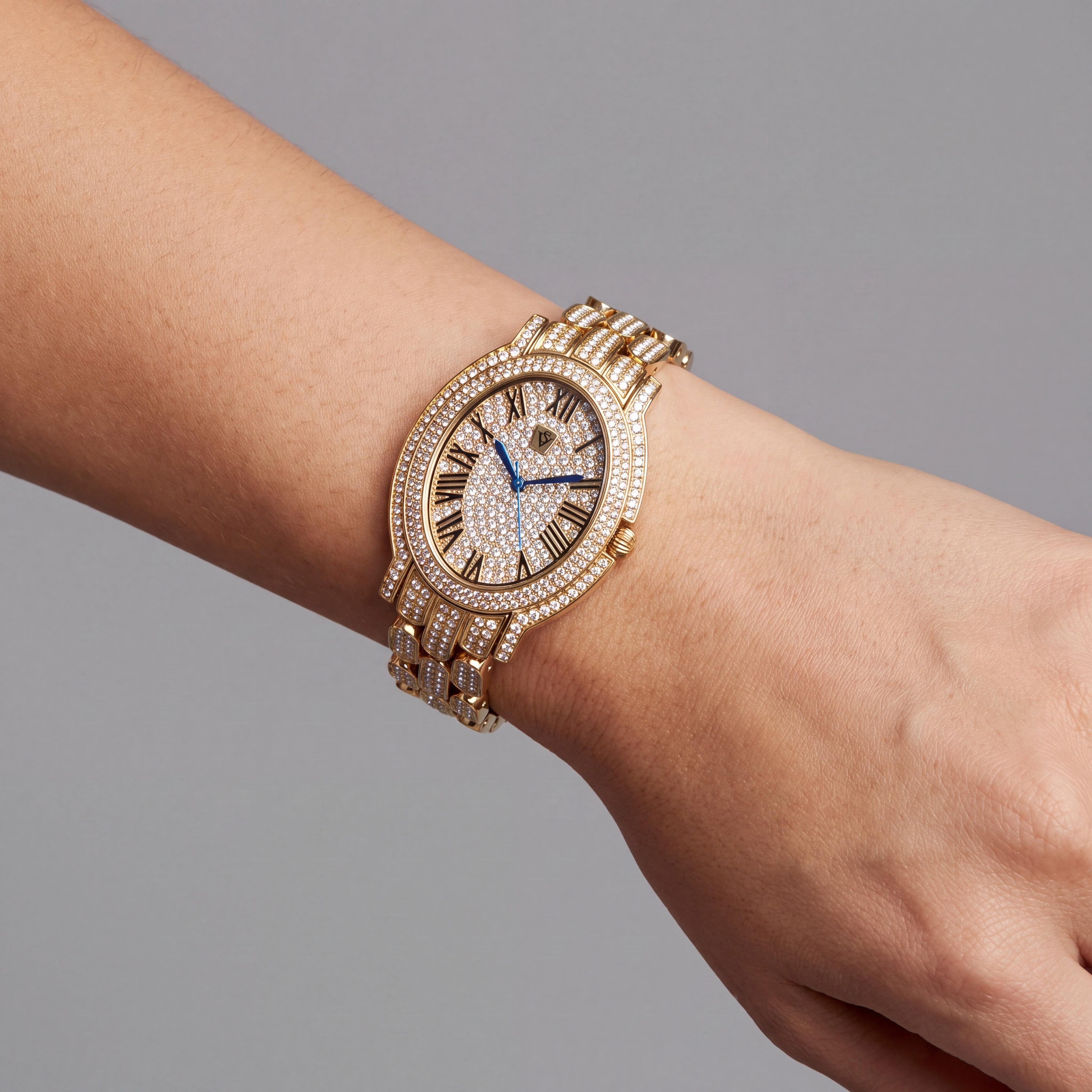 Reloj de pulsera para mujer Christian Van Sant de acero inoxidable en tono dorado resistente al agua, Photo 4