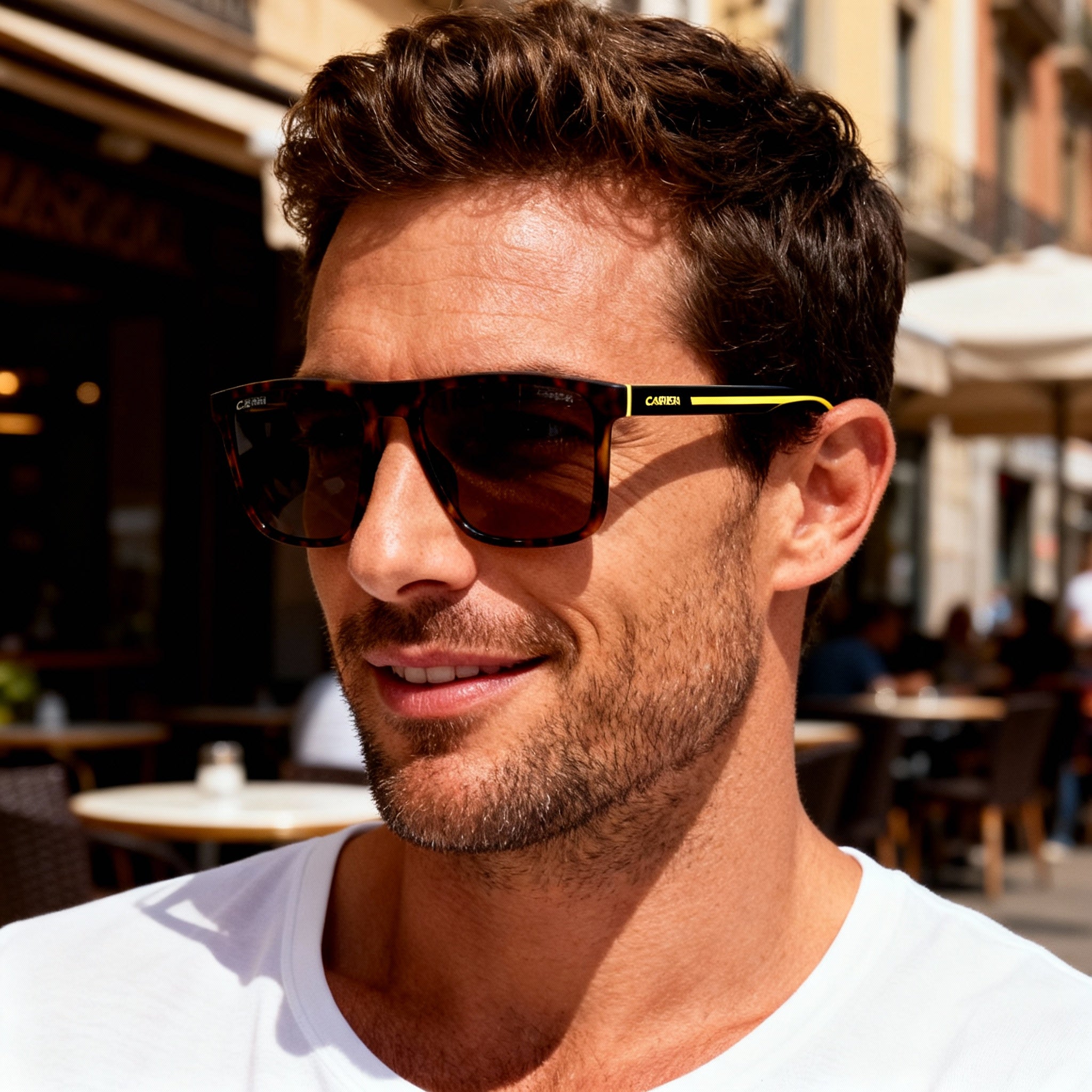 Carrera Modern Men's Polyamide Matte Havana Non-Polarized UV Protection Sunglasses 57mm, Photo 5