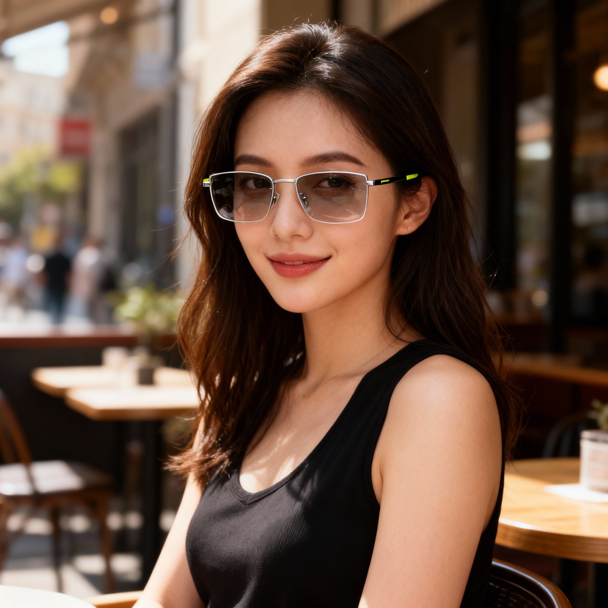 Carrera Modern Unisex Plastic Frame Eyeglasses with Polycarbonate Lenses, Matte Palladium Green, 54-19-140mm, Photo 5