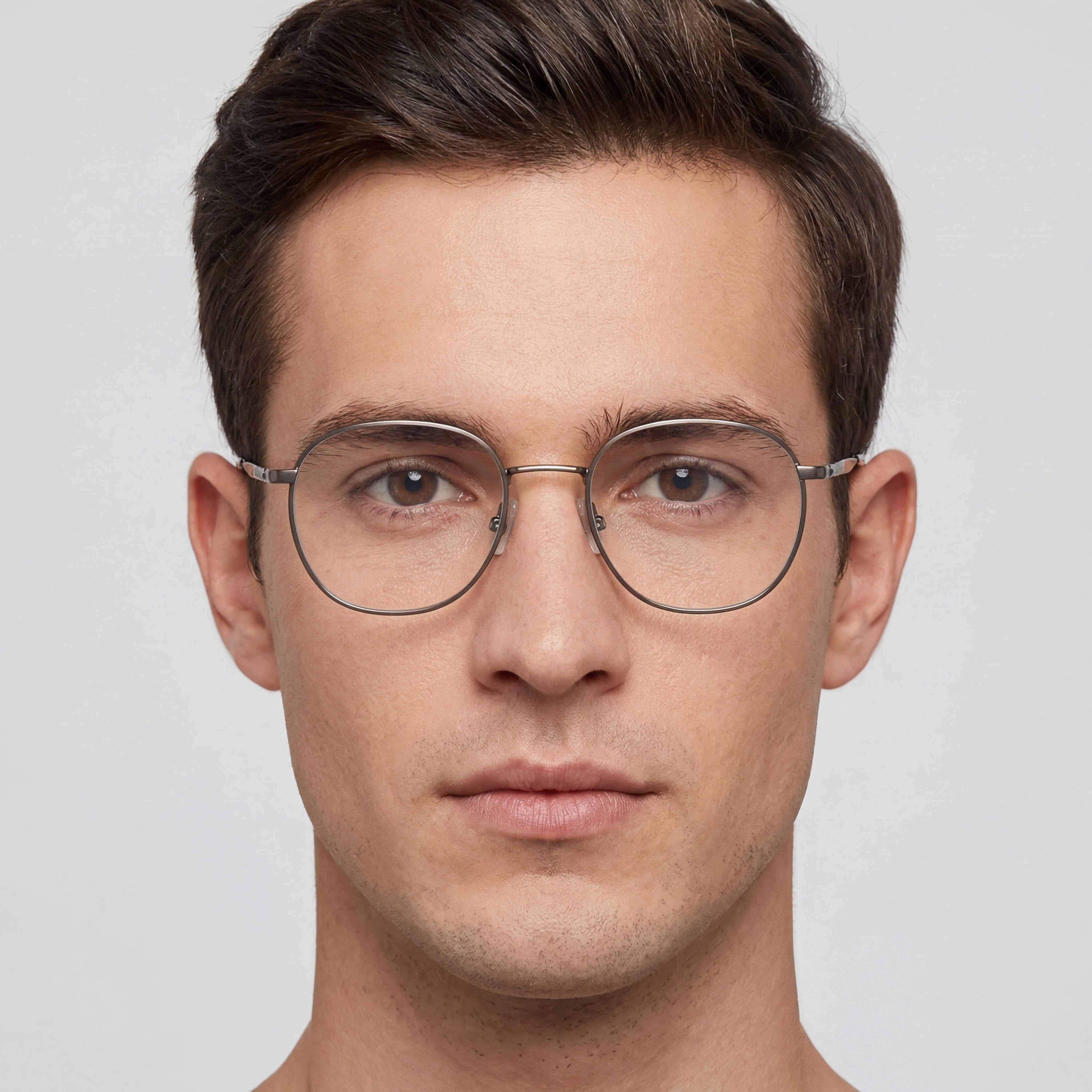Hugo Boss Boss 1415 Men's Metal Frame Eyewear with Polycarbonate Lenses, Matte Dark Ruthenium, 55mm, Photo 3
