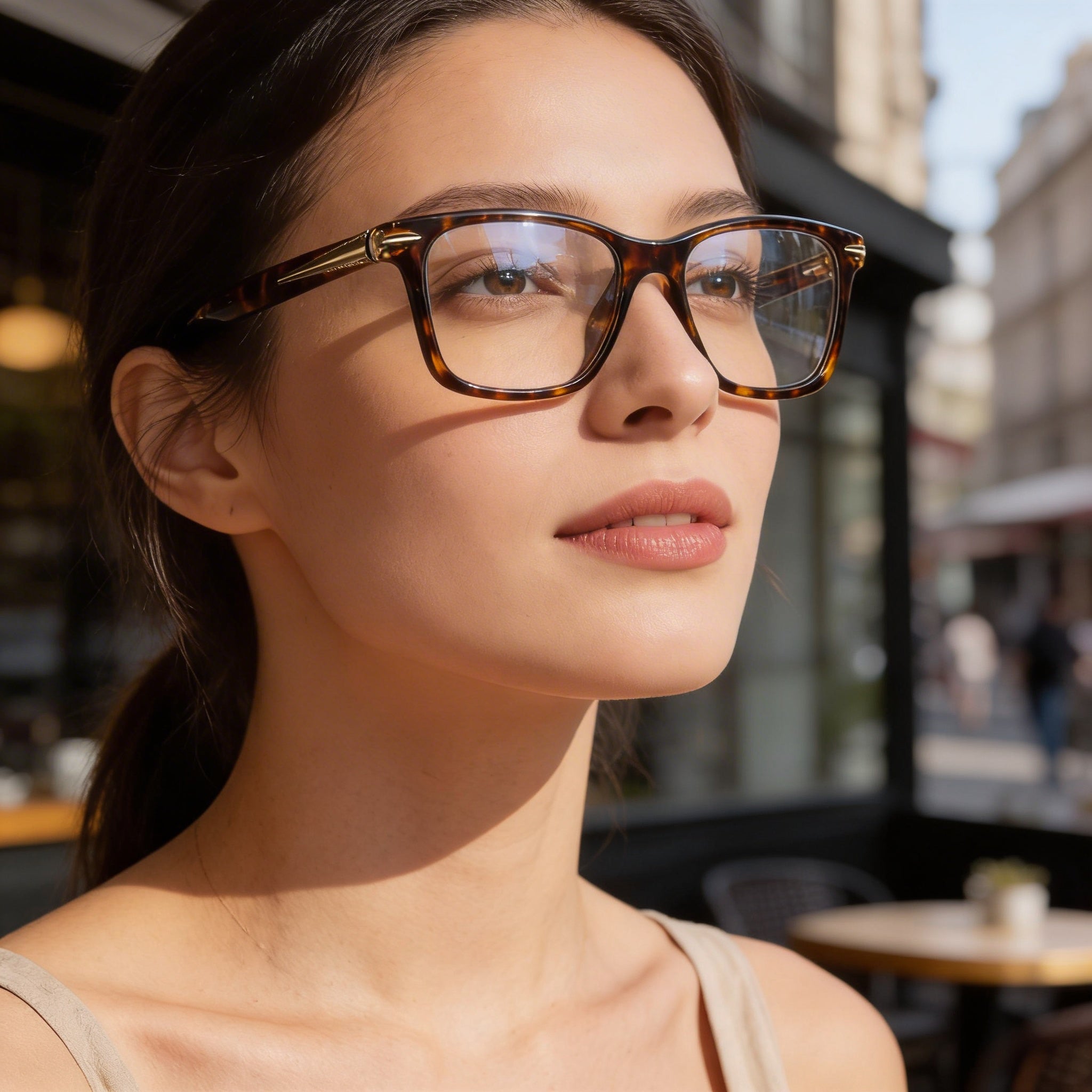 Gafas de lectura para mujer Rag & Bone RNB7041/G con montura Habana y lentes de plástico, Photo 4