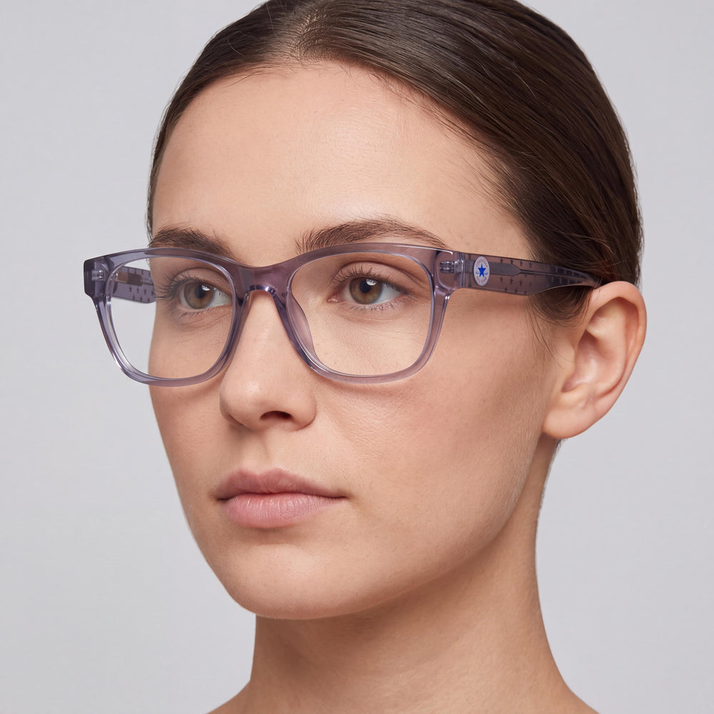 Converse Cv5110y Acetate Optical Eyewear Frames for Women, Crystal Thunder Daze, Size 47-16-135