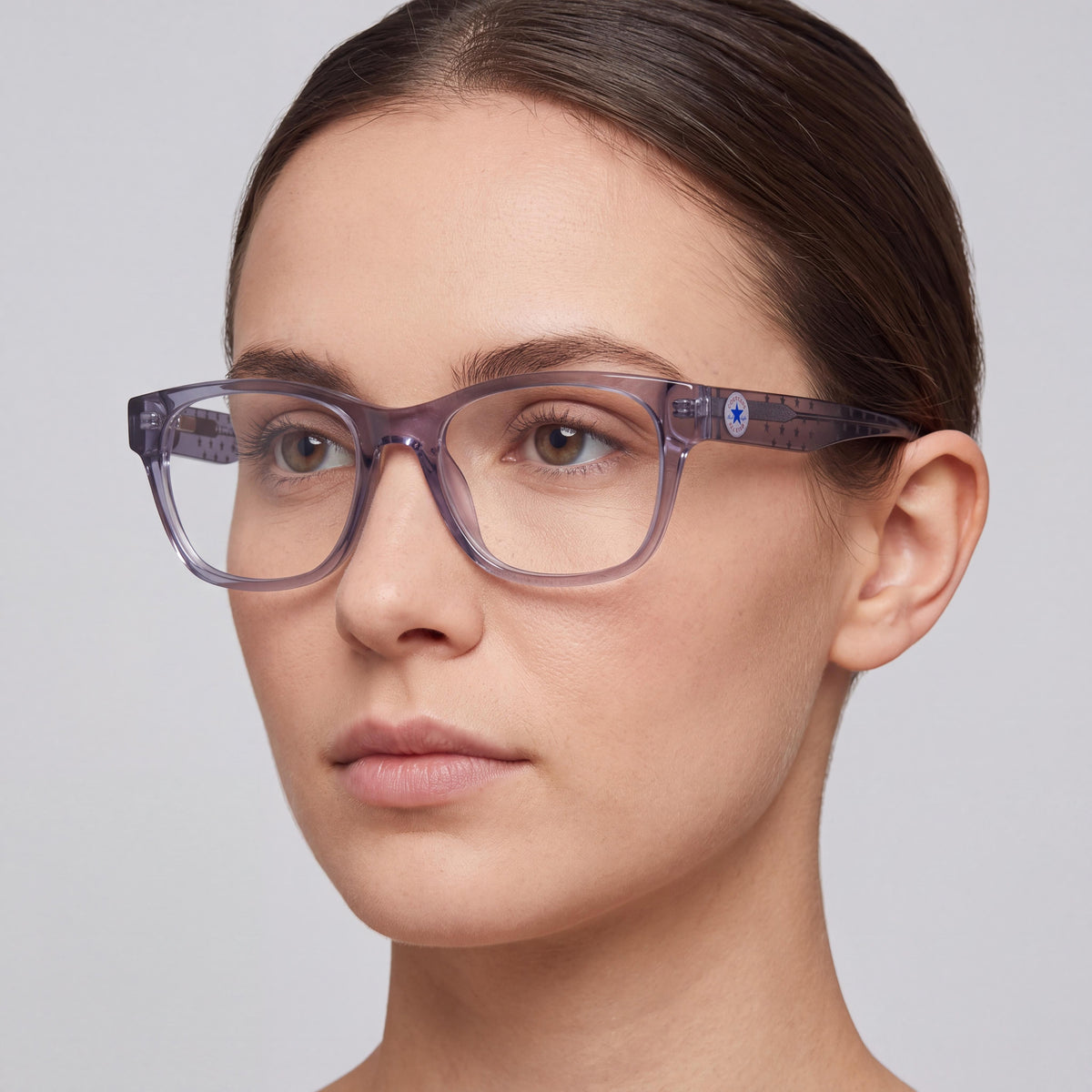 Converse Cv5110y Acetate Optical Eyewear Frames for Women, Crystal Thunder Daze, Size 47-16-135, Photo 3