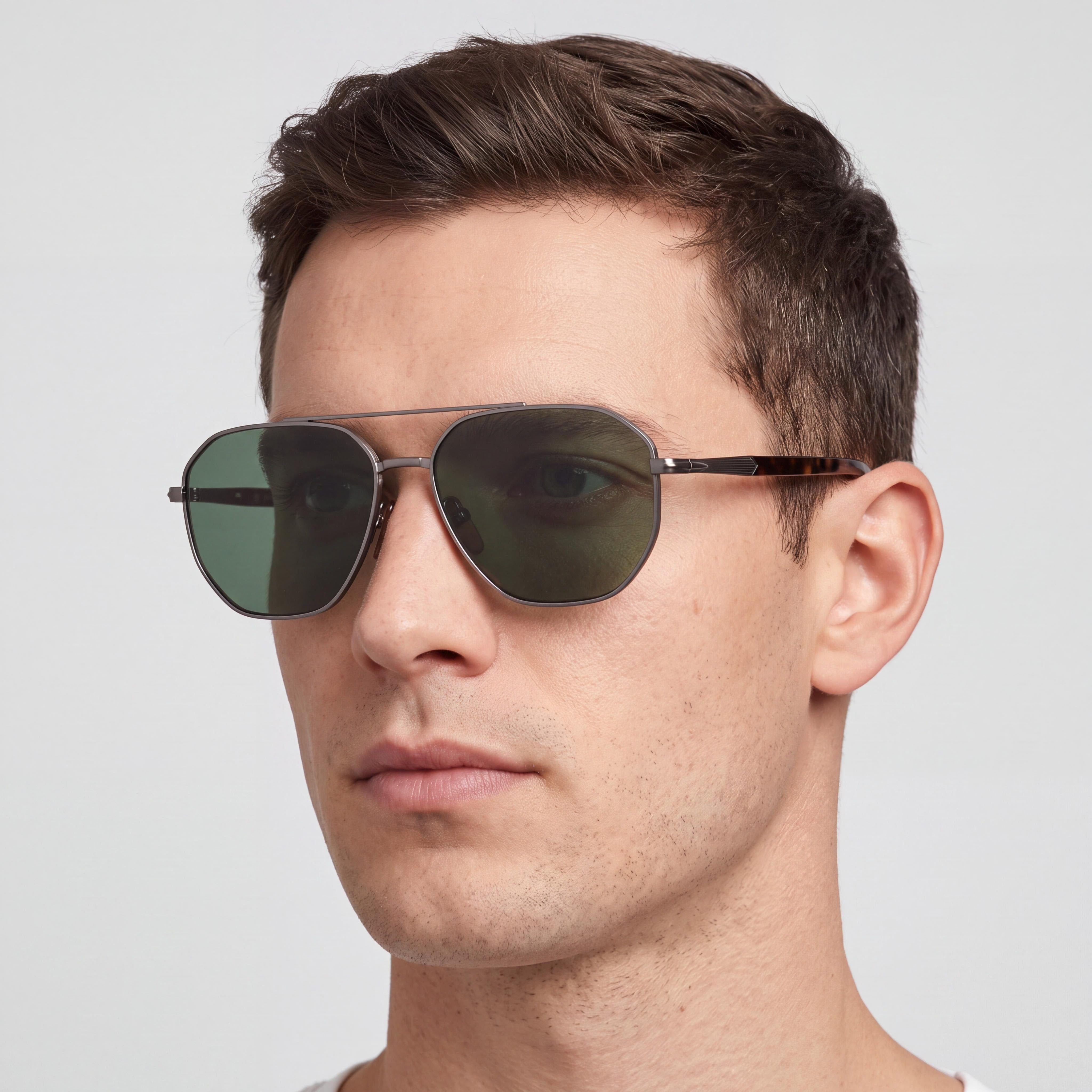 David Beckham Modern Men's Ruthenium Havana Metal Frame Sunglasses 60mm, Photo 4