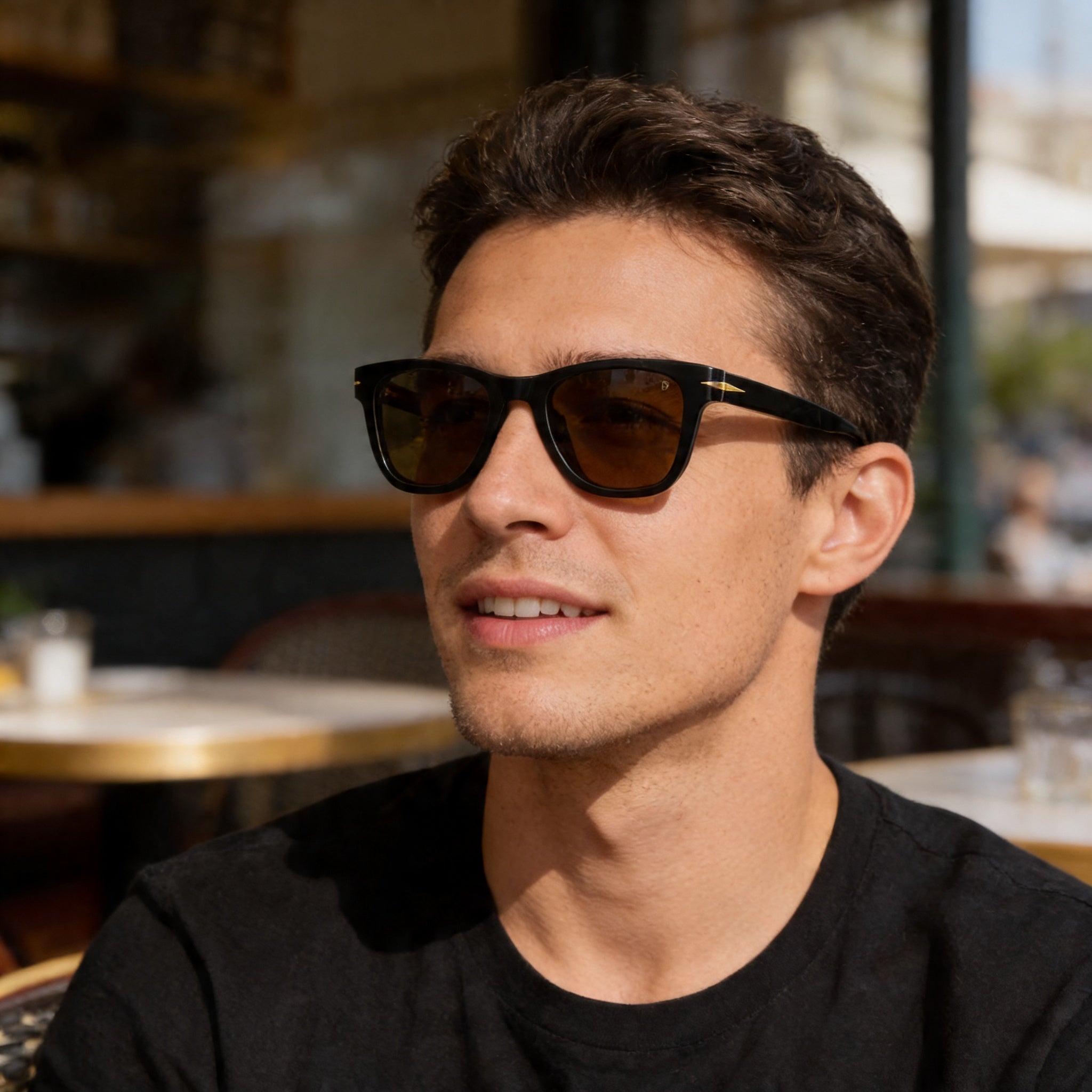 David Beckham Db 1006/s Men's Classic Acetate Frame Sunglasses, Black Lenses, UV 400 Protection, 50mm, Photo 6