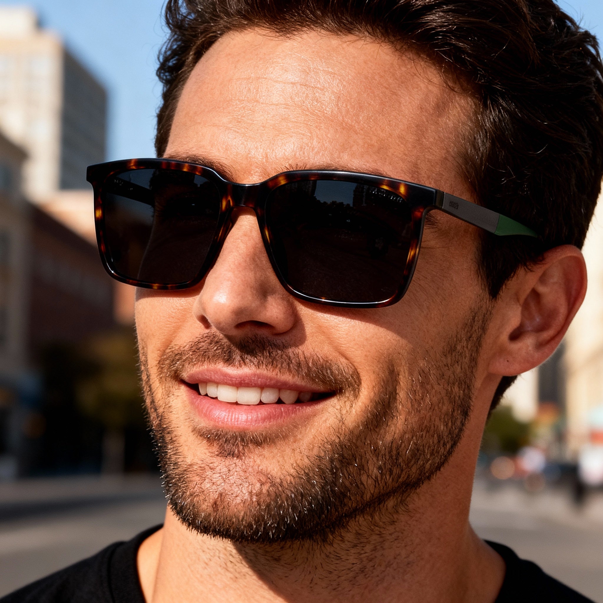 Hugo Boss BOSS 1579/S Men's Tech & Innovation Carbon Fibre Havana Green Grey Antireflex Sunglasses 57-17-150, Photo 5