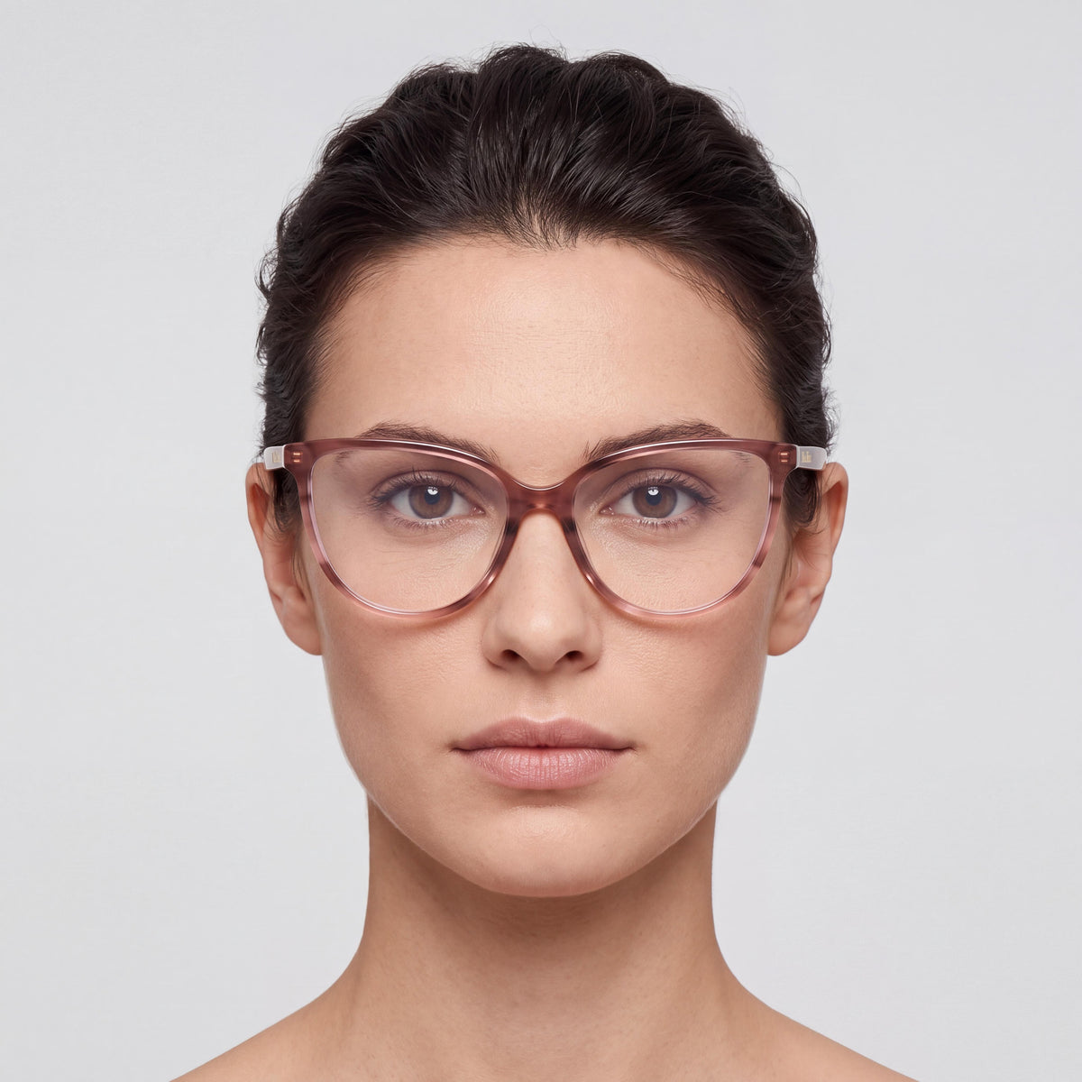 Gafas graduables MaxMara para mujer estilo ojo de gato en plástico rosa, 54mm, Photo 4