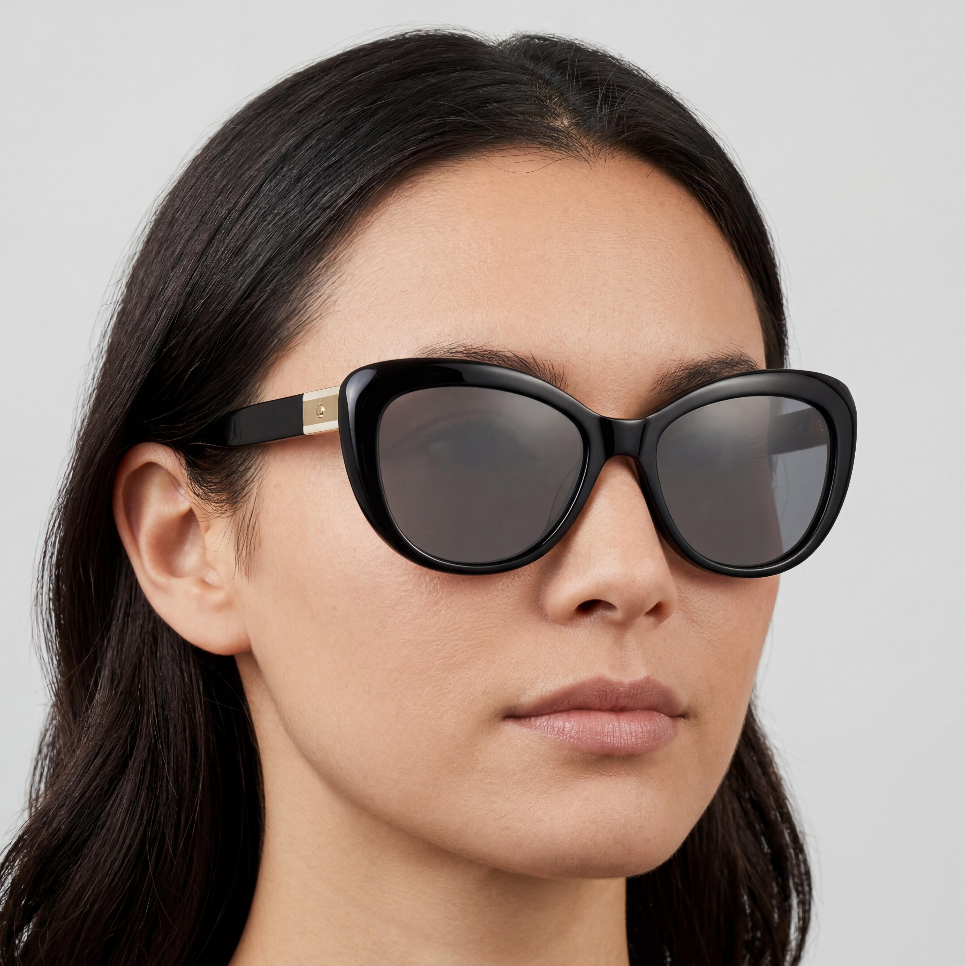 Kate Spade New York Emmalynn/S Women's Black Plastic Frame Polarized UV Sunglasses 54mm, Photo 5